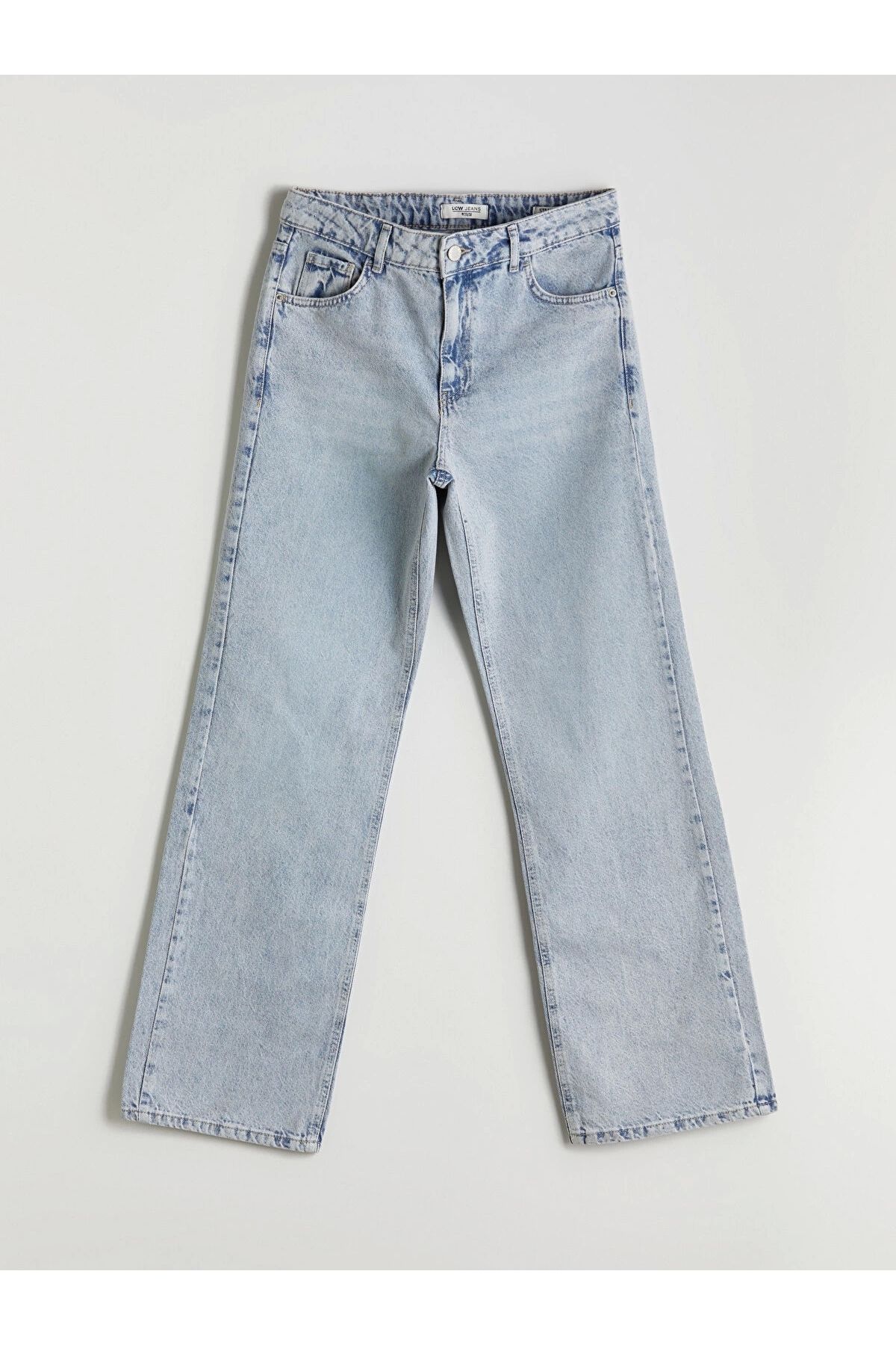LC Waikiki LCW Jeans Indigo Straight Fit Kadın Jean Pantolon