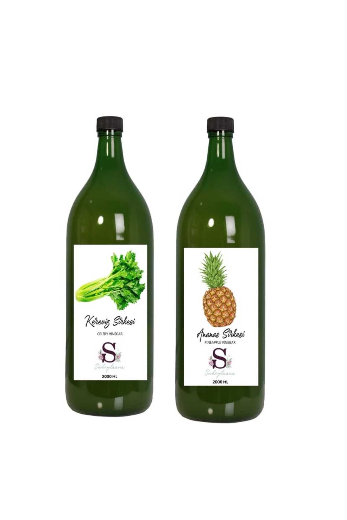 Süheylaana Doğal Kereviz Sirkesi 2000 Ml - Doğal Ananas Sirkesi 2000 Ml