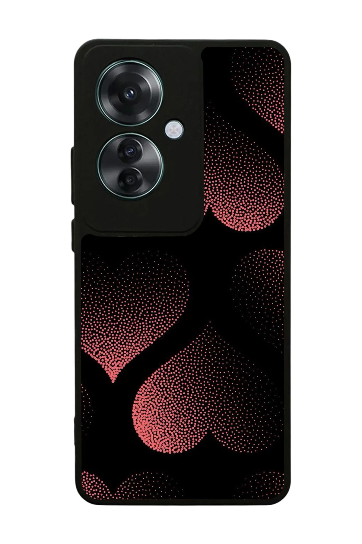 OPPO Reno 11F Uyumlu Mat Siyah Kılıf – Yumuşak Silikon, Koruyucu, Şok Emici Kapak