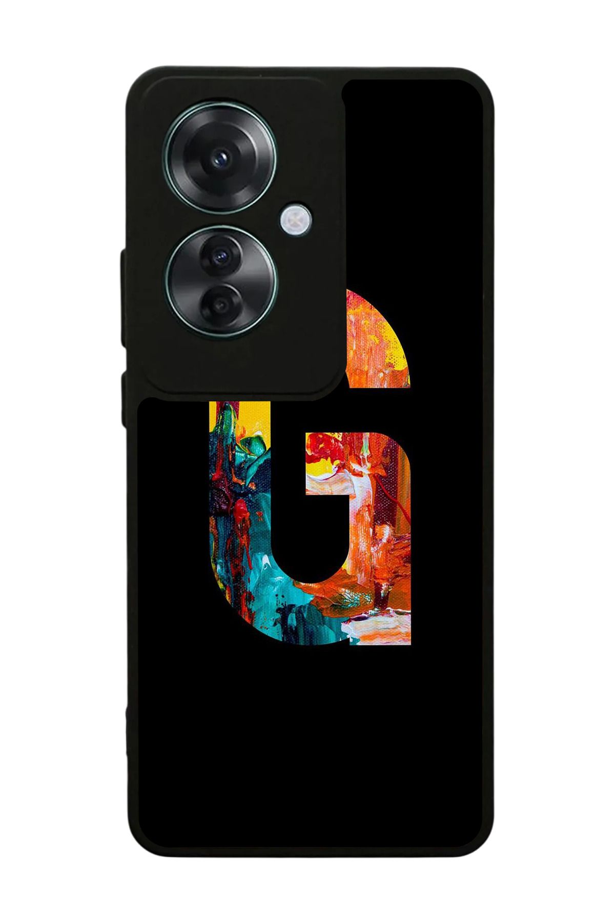 OPPO Reno 11F Uyumlu Mat Siyah Kılıf – Yumuşak Silikon, Koruyucu, Şok Emici Kapak