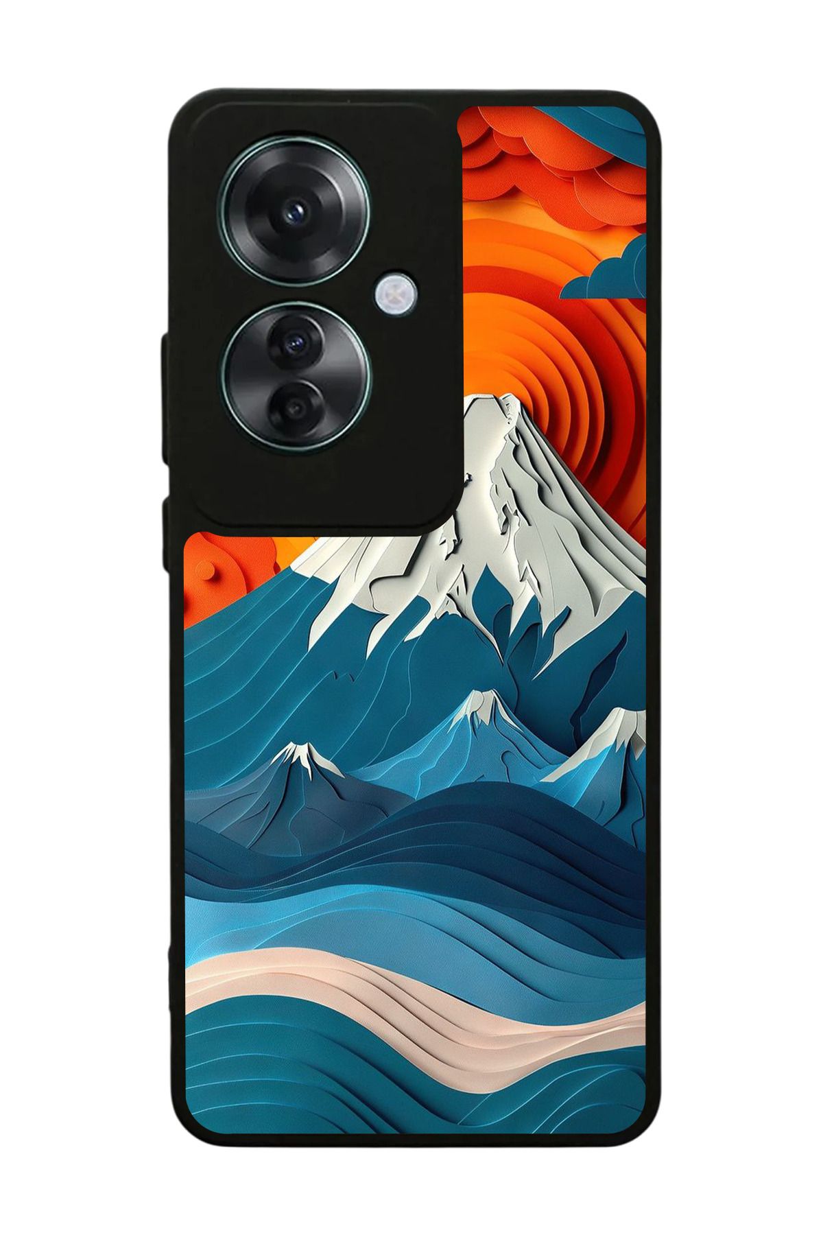 OPPO Reno 11F Uyumlu Mat Siyah Kılıf – Yumuşak Silikon, Koruyucu, Şok Emici Kapak