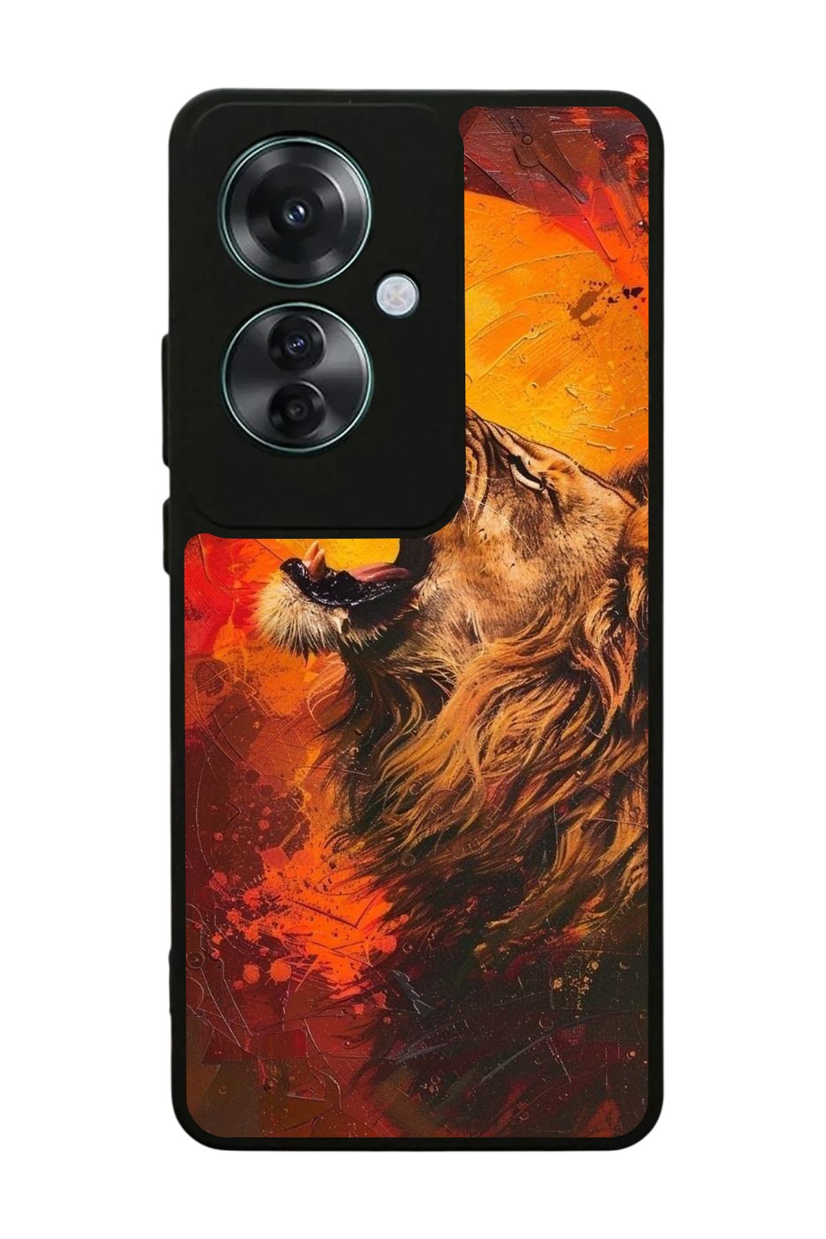 OPPO Reno 11F Uyumlu Mat Siyah Kılıf – Yumuşak Silikon, Koruyucu, Şok Emici Kapak