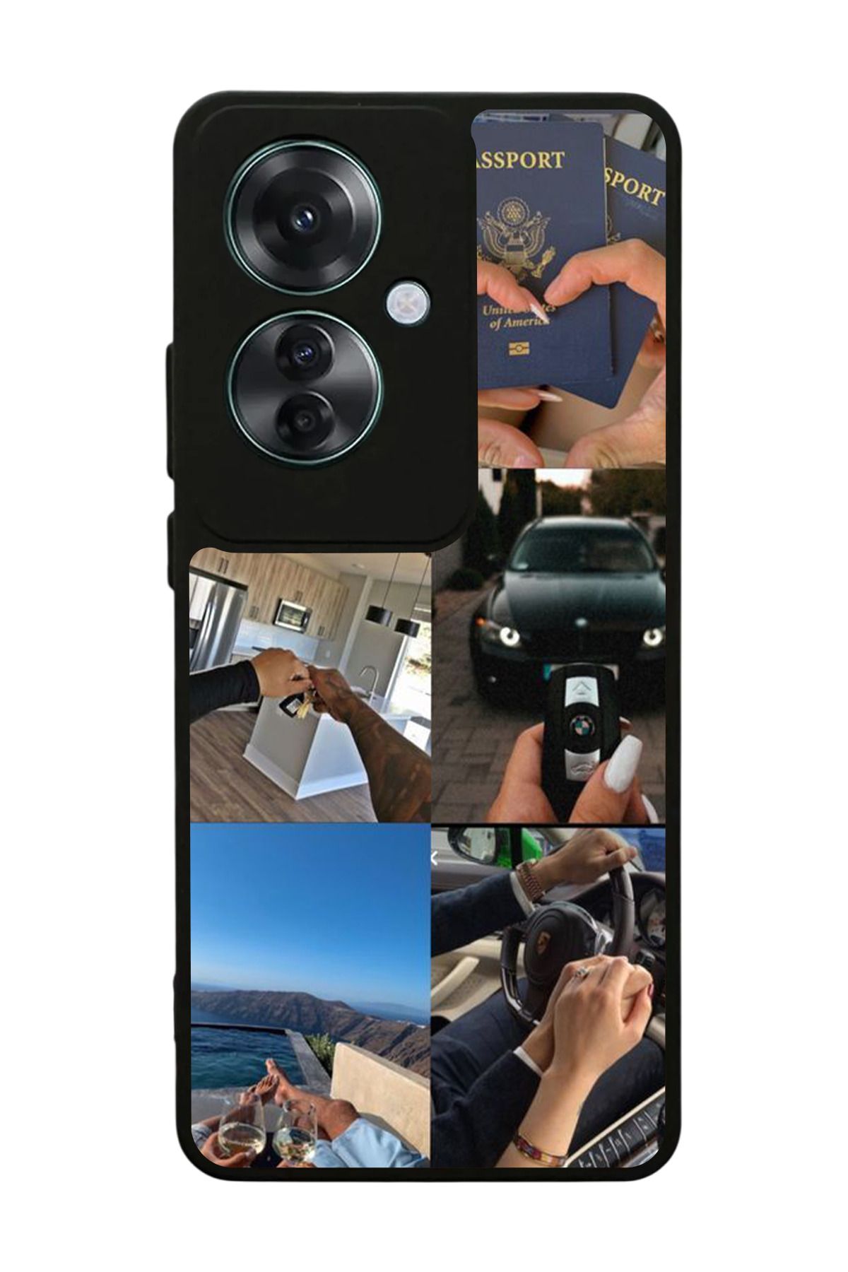 OPPO Reno 11F Uyumlu Mat Siyah Kılıf – Yumuşak Silikon, Koruyucu, Şok Emici Kapak