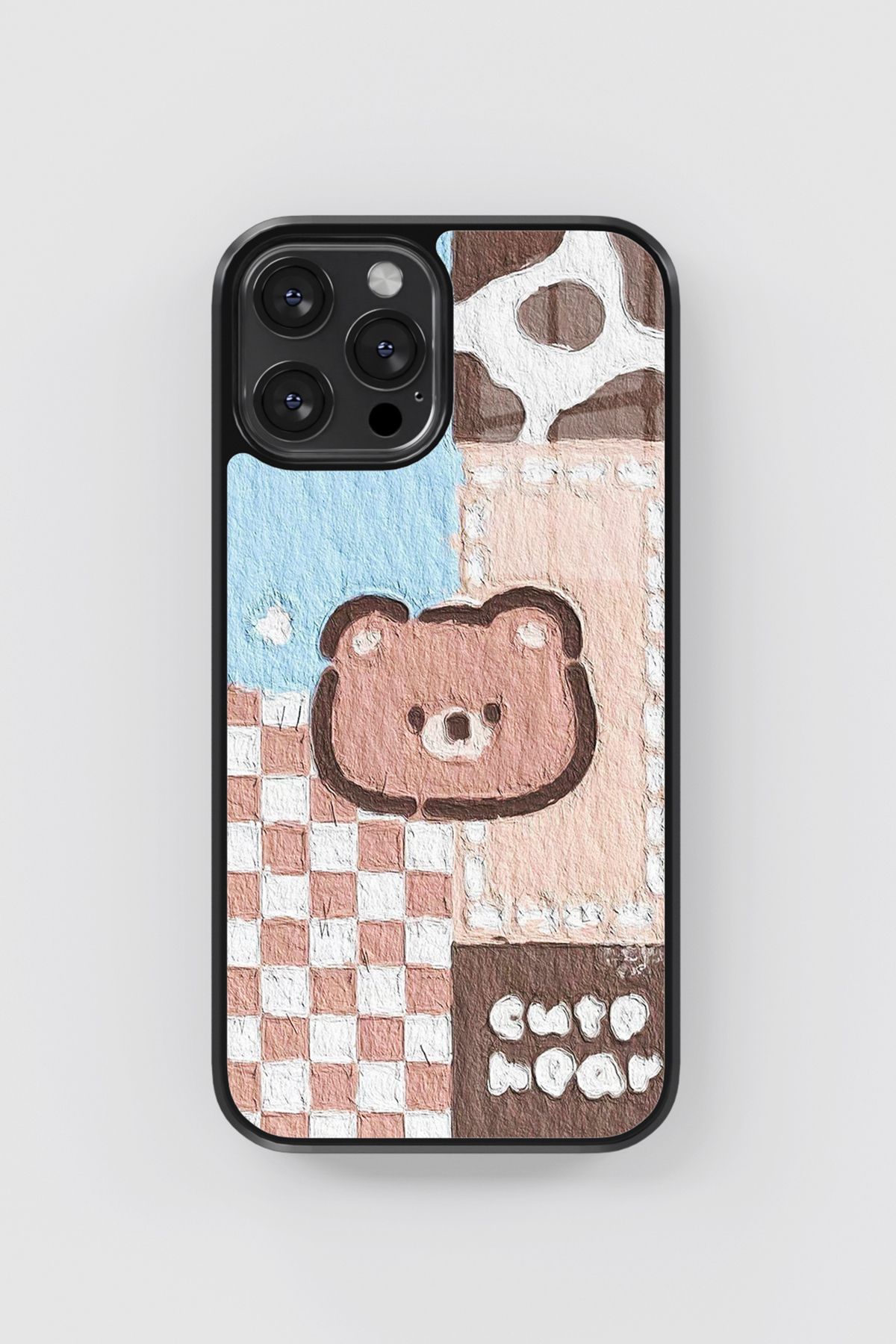 No28studio Cute Bear Flexible Cam Telefon Kılıfı