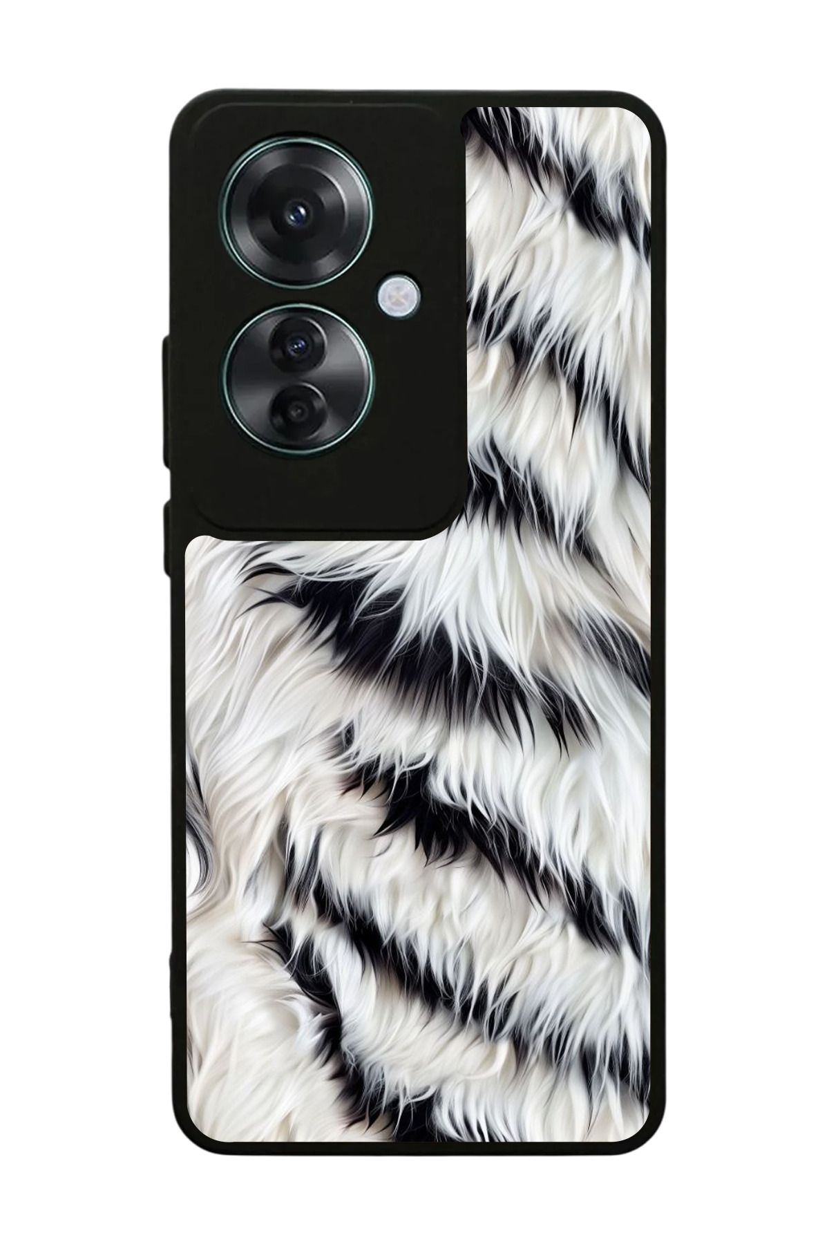 OPPO Reno 11F Uyumlu Mat Siyah Kılıf – Yumuşak Silikon, Koruyucu, Şok Emici Kapak