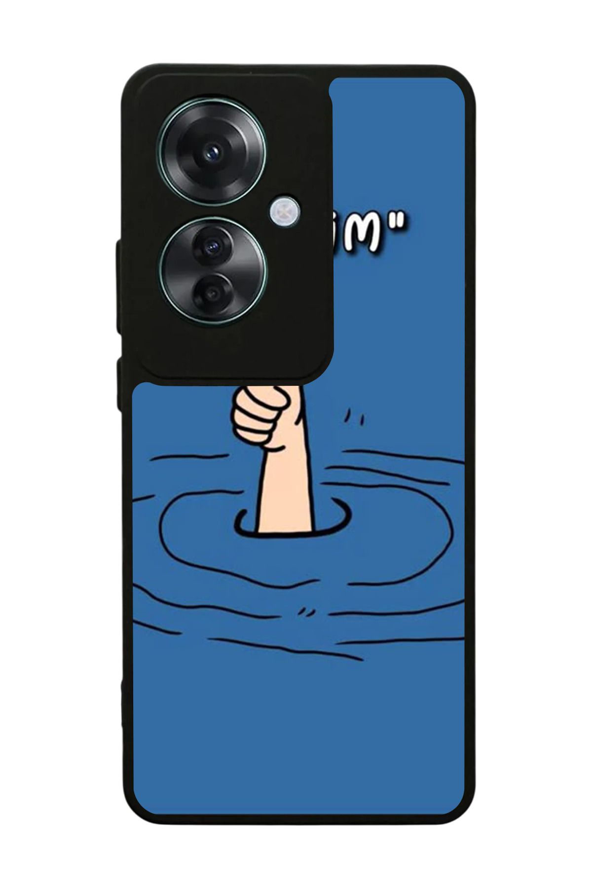 OPPO Reno 11F Uyumlu Mat Siyah Kılıf – Yumuşak Silikon, Koruyucu, Şok Emici Kapak
