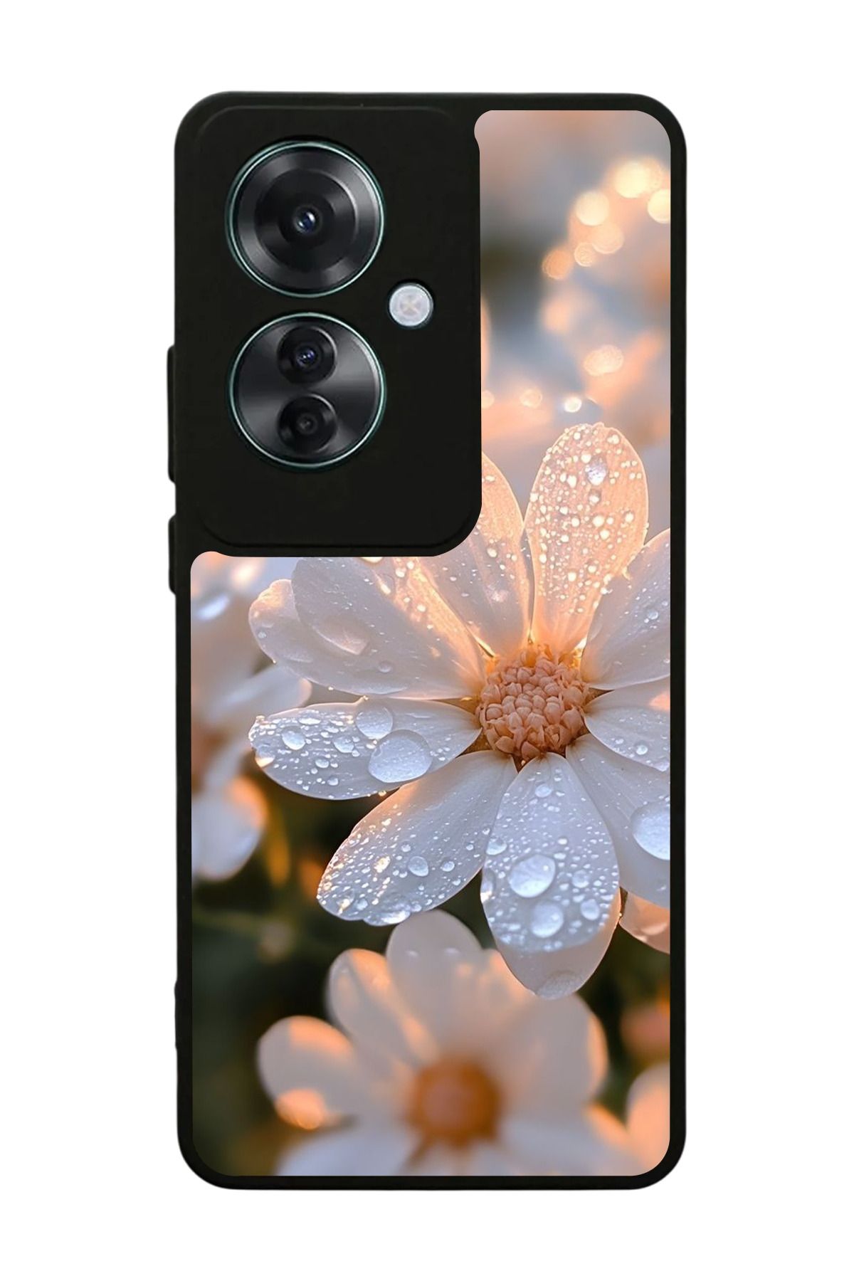 OPPO Reno 11F Uyumlu Mat Siyah Kılıf – Yumuşak Silikon, Koruyucu, Şok Emici Kapak