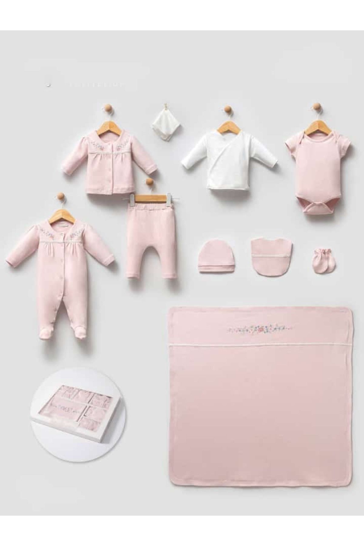 Bip Baby Çiçek Nakışlı 10'lu Hastane Set (0.3 ay)