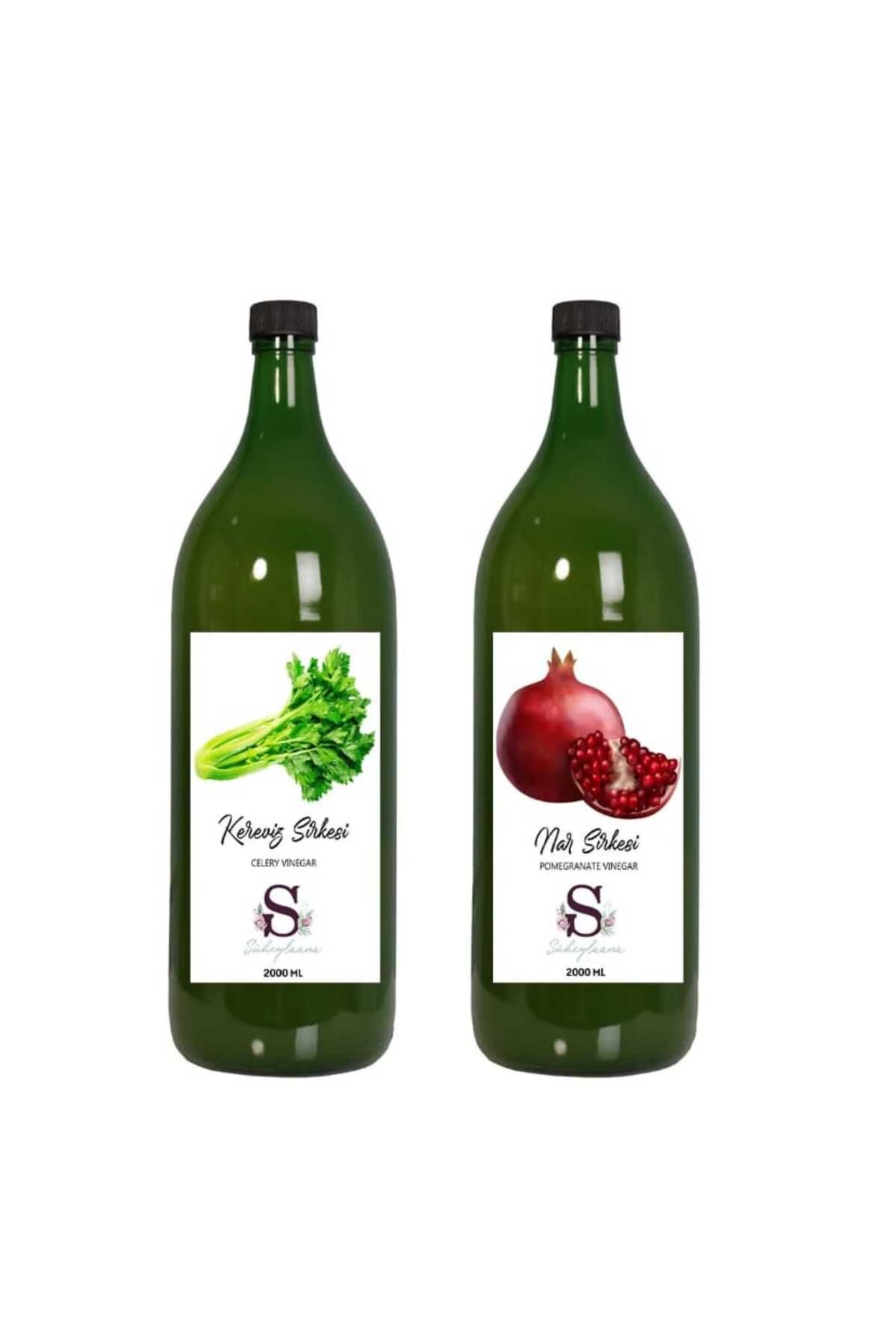 Süheylaana Doğal Kereviz Sirkesi 2000 Ml - Doğal Nar Sirkesi 2000 Ml