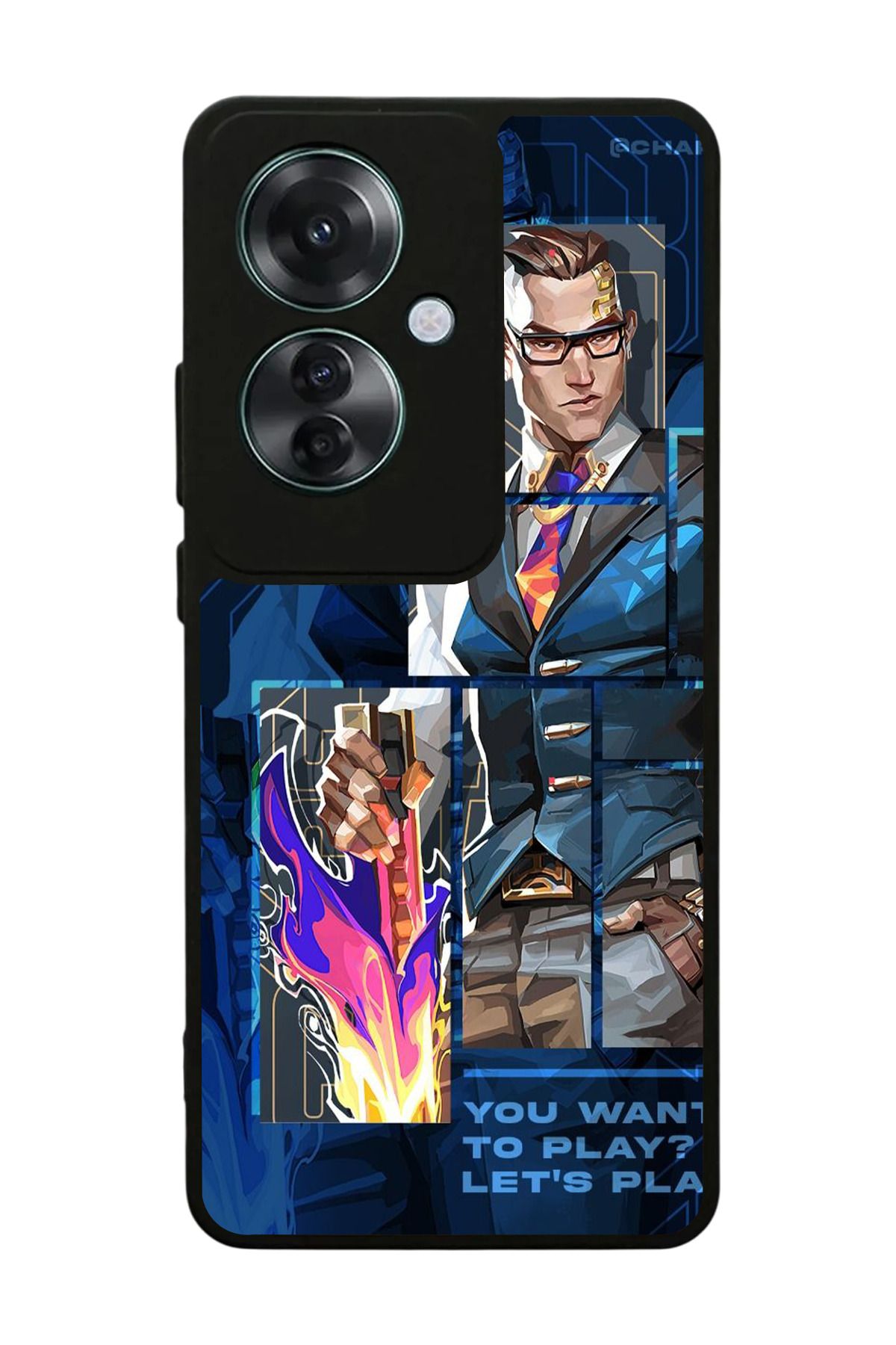 OPPO Reno 11F Uyumlu Mat Siyah Kılıf – Yumuşak Silikon, Koruyucu, Şok Emici Kapak