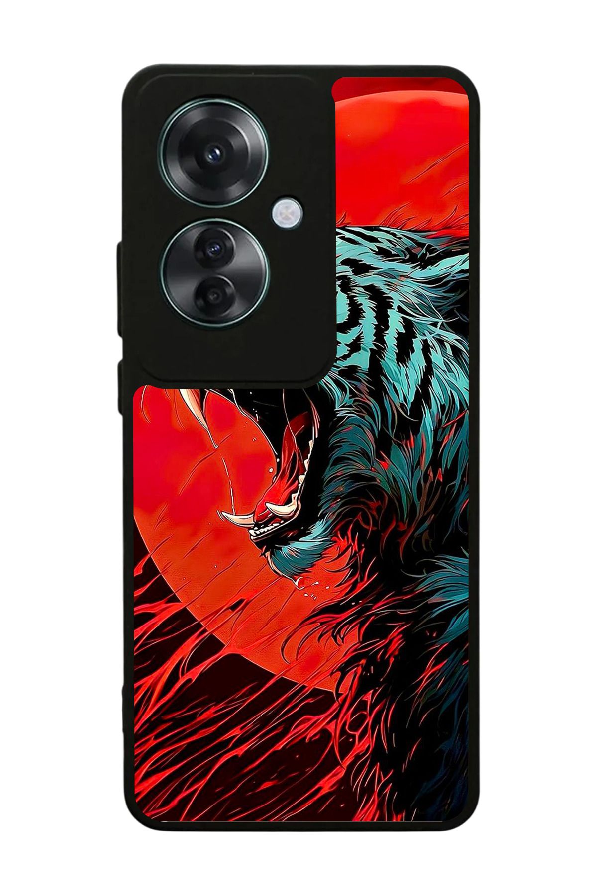 OPPO Reno 11F Uyumlu Mat Siyah Kılıf – Yumuşak Silikon, Koruyucu, Şok Emici Kapak