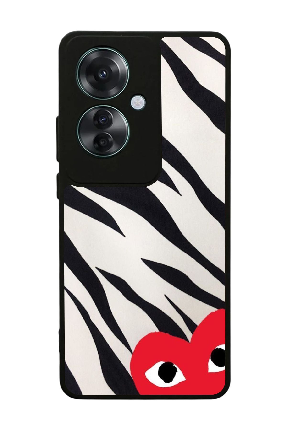 OPPO Reno 11F Uyumlu Mat Siyah Kılıf – Yumuşak Silikon, Koruyucu, Şok Emici Kapak