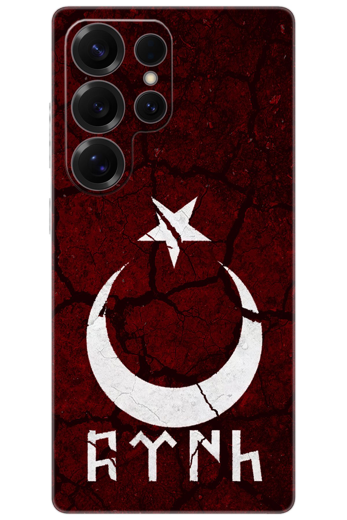 Ceppare Samsung Galaxy S25 ULTRA (SM-S938B) Uyumlu Kılıf Desenli Silikon Göktürkçe Türk STK:386 CP-rQERpgK