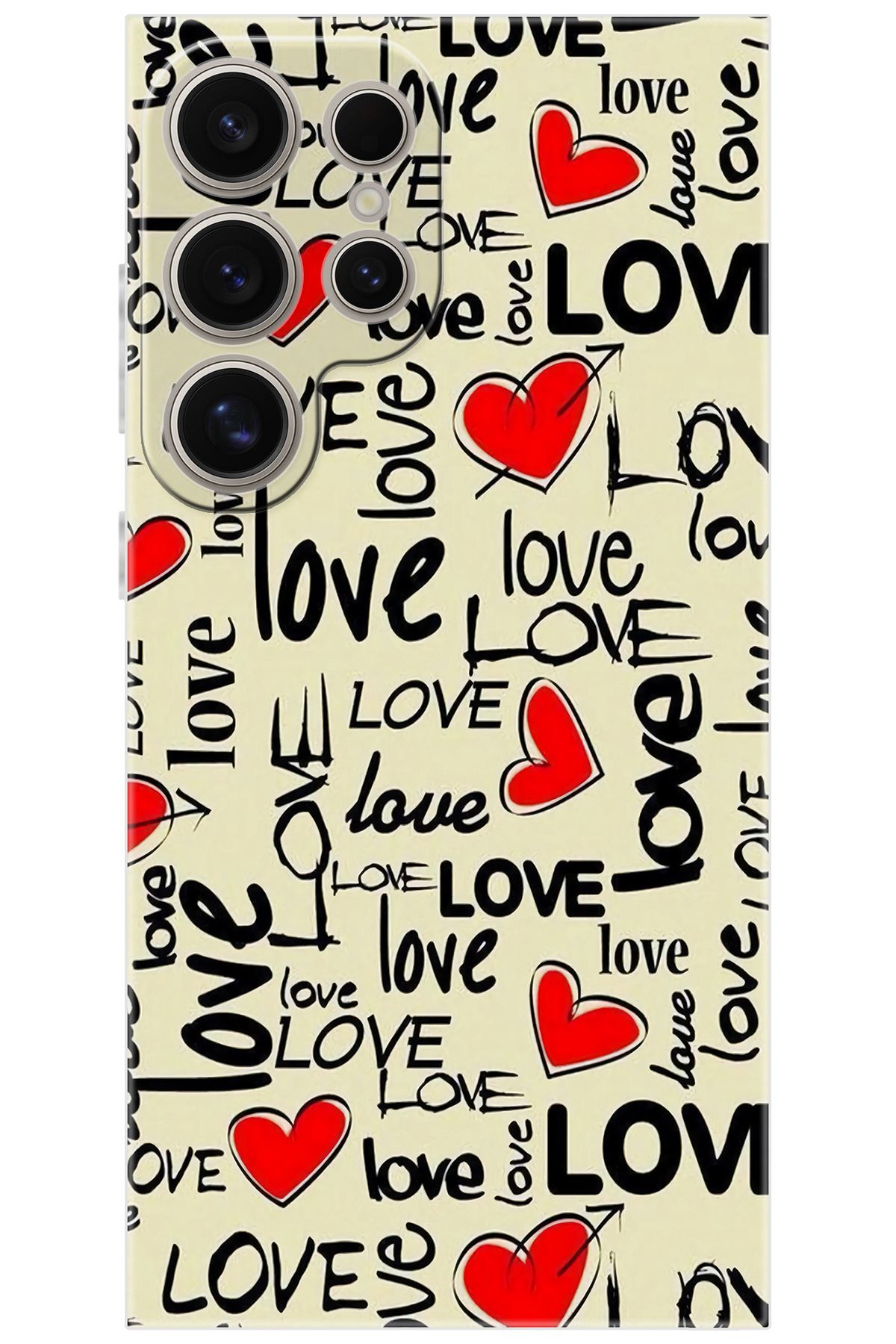 Ceppare Samsung Galaxy S24 ULTRA (SM-S928B) Uyumlu Kılıf Desen Baskılı Silikon Love Serisi STK728 CP-OQnzBKj