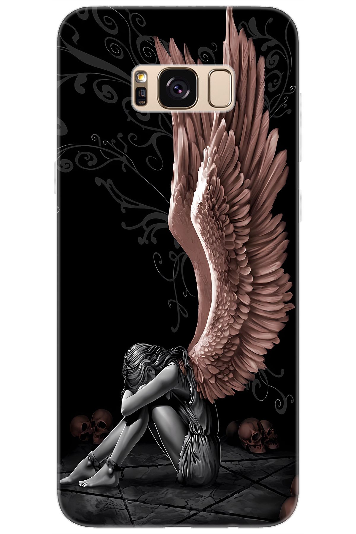 Ceppare Samsung Galaxy S8 PLUS (SM-G955F) Uyumlu Kılıf Desenli Silikon Enslaved Angel STK:654 CP-eXwm4OK