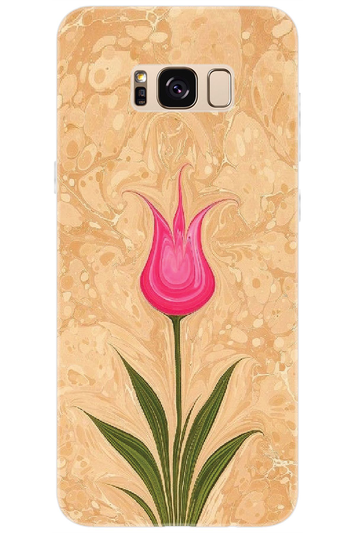 Ceppare Samsung Galaxy S8 PLUS (SM-G955F) Uyumlu Kılıf Desen Baskı Silikon Lale Tasarım STK:544 CP-JZcJSqo