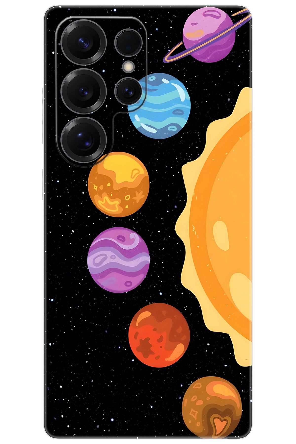 Ceppare Samsung Galaxy S25 ULTRA (SM-S938B) Uyumlu Kılıf Desen Silikon Gezegenler Tasarım STK:685 CP-vYczJPB