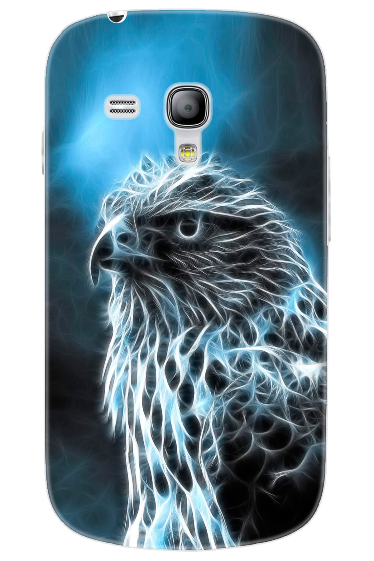 Ceppare Samsung Galaxy S3 Mini (GT-I8190) Uyumlu Kılıf Desen Baskılı Silikon Şahin STK:196 CP-xUaUP02