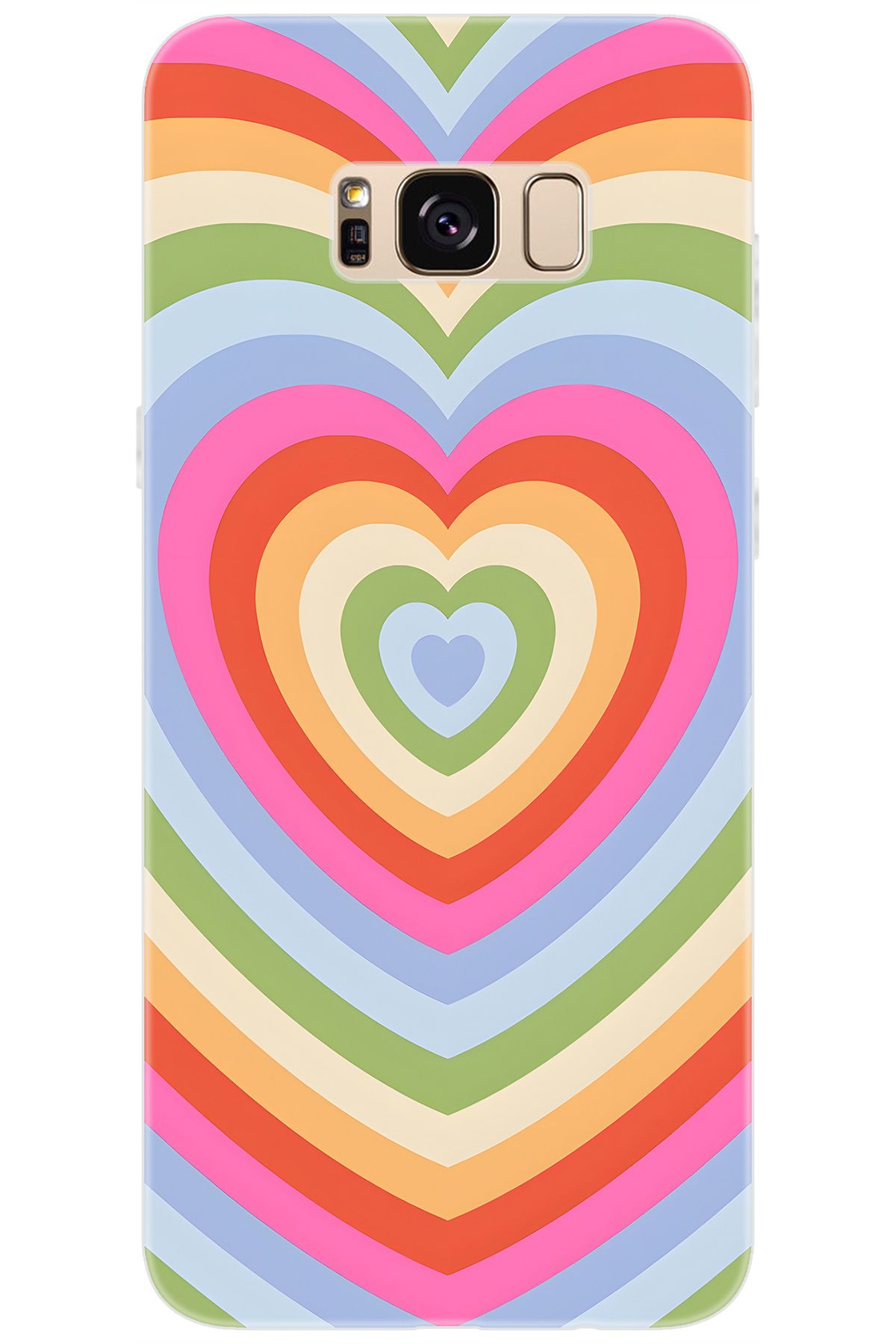 Ceppare Samsung Galaxy S8 PLUS (SM-G955F) Uyumlu Kılıf Desenli Silikon Renkli Kalpler STK:1019 CP-KiUGrJv