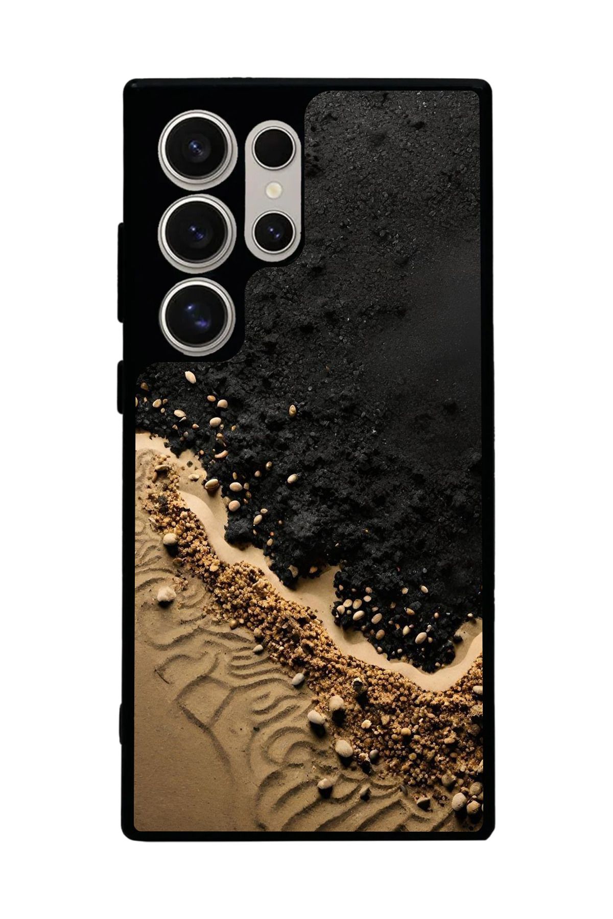 BGAKSESUAR Samsung Galaxy S22 Ultra Uyumlu Mat Siyah Kılıf – Yumuşak Silikon, Koruyucu, Şok Emici Kapak