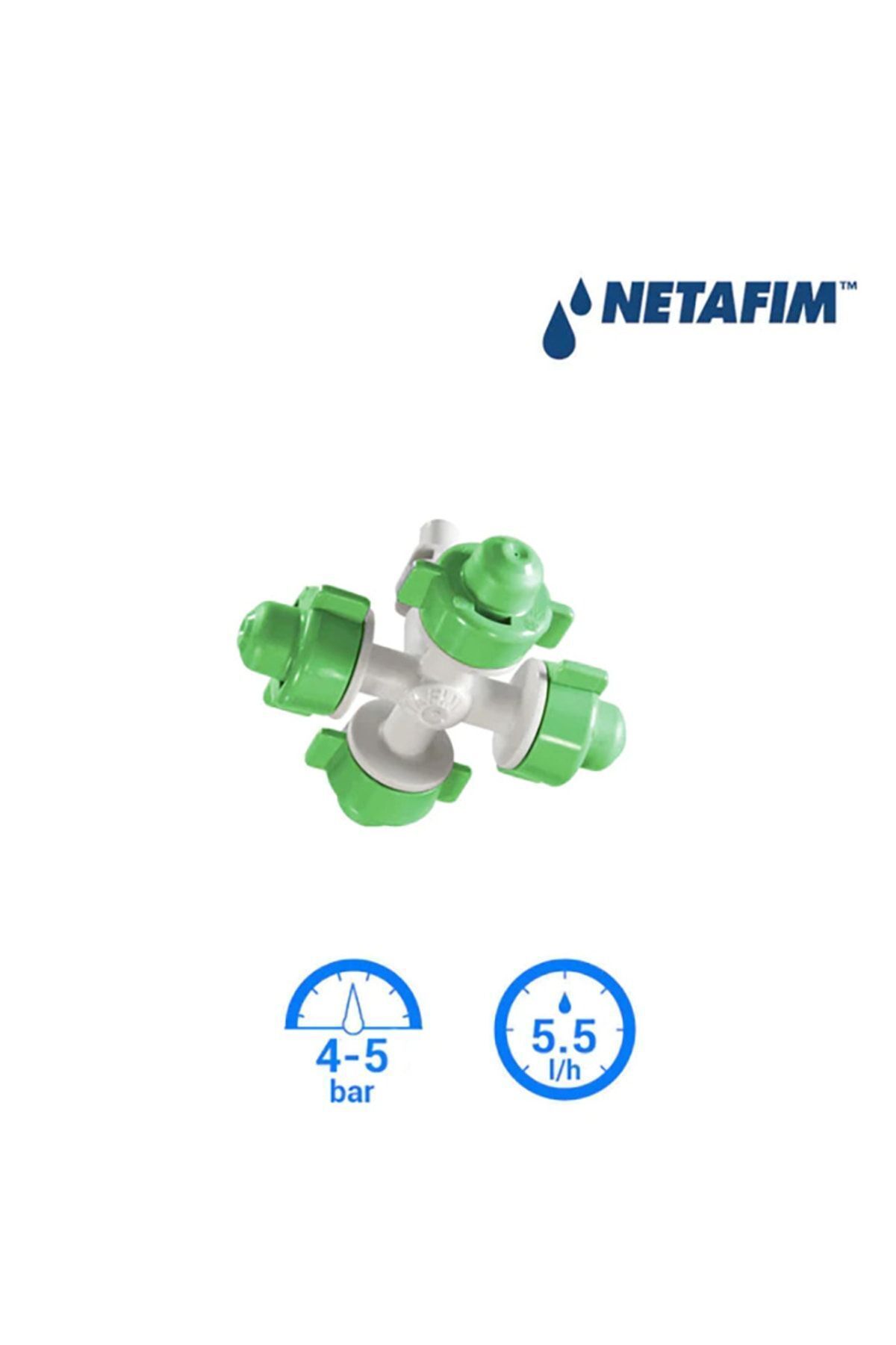 NETAFİM Coolnet™ Pro Sisleme 4* 5.5 L/h Tek Kafa ( 10 Adet )