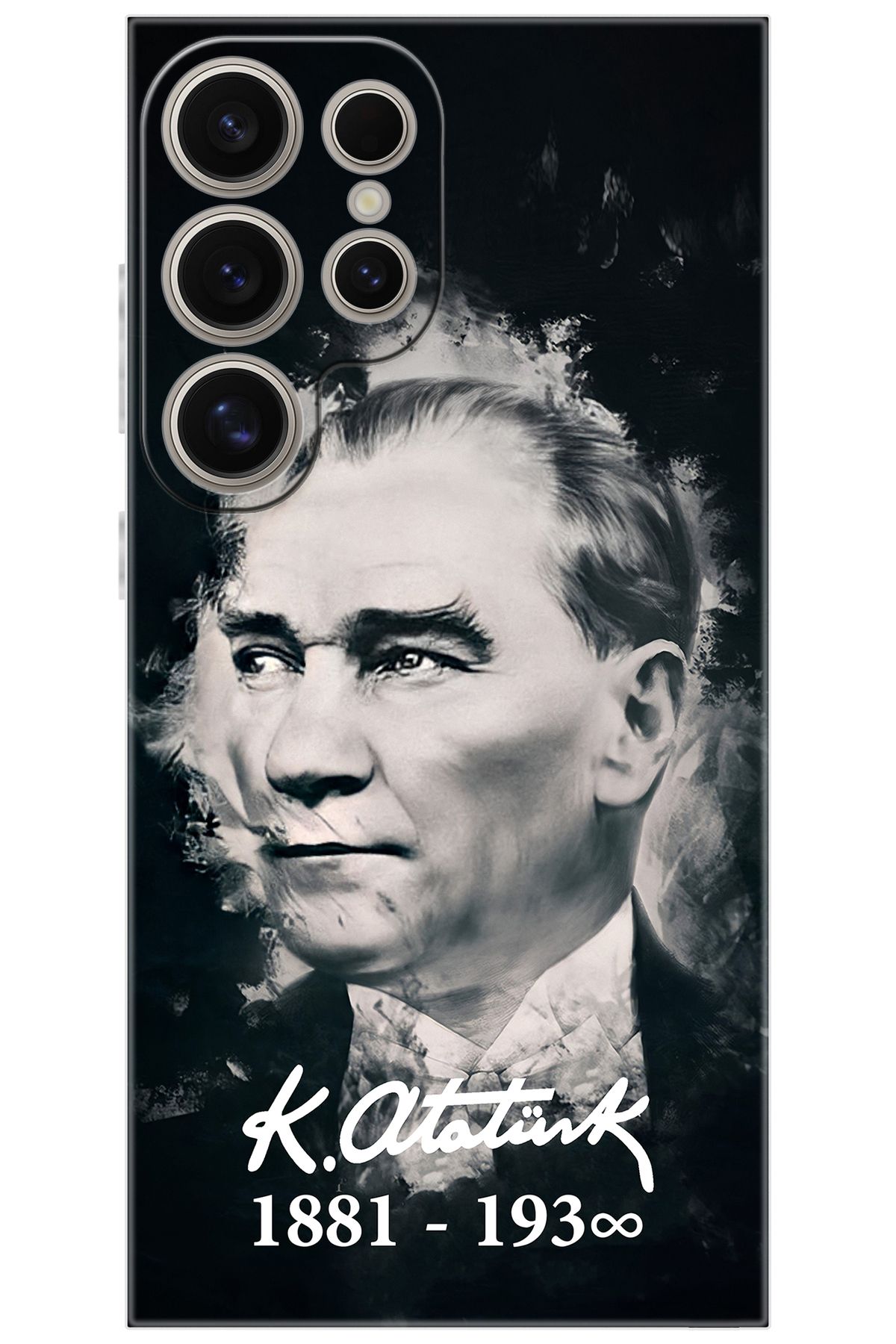 Ceppare Samsung Galaxy S24 ULTRA (SM-S928B) Uyumlu Kılıf Silikon Mustafa Kemal Atatürk STK:388 CP-ilGIw2D