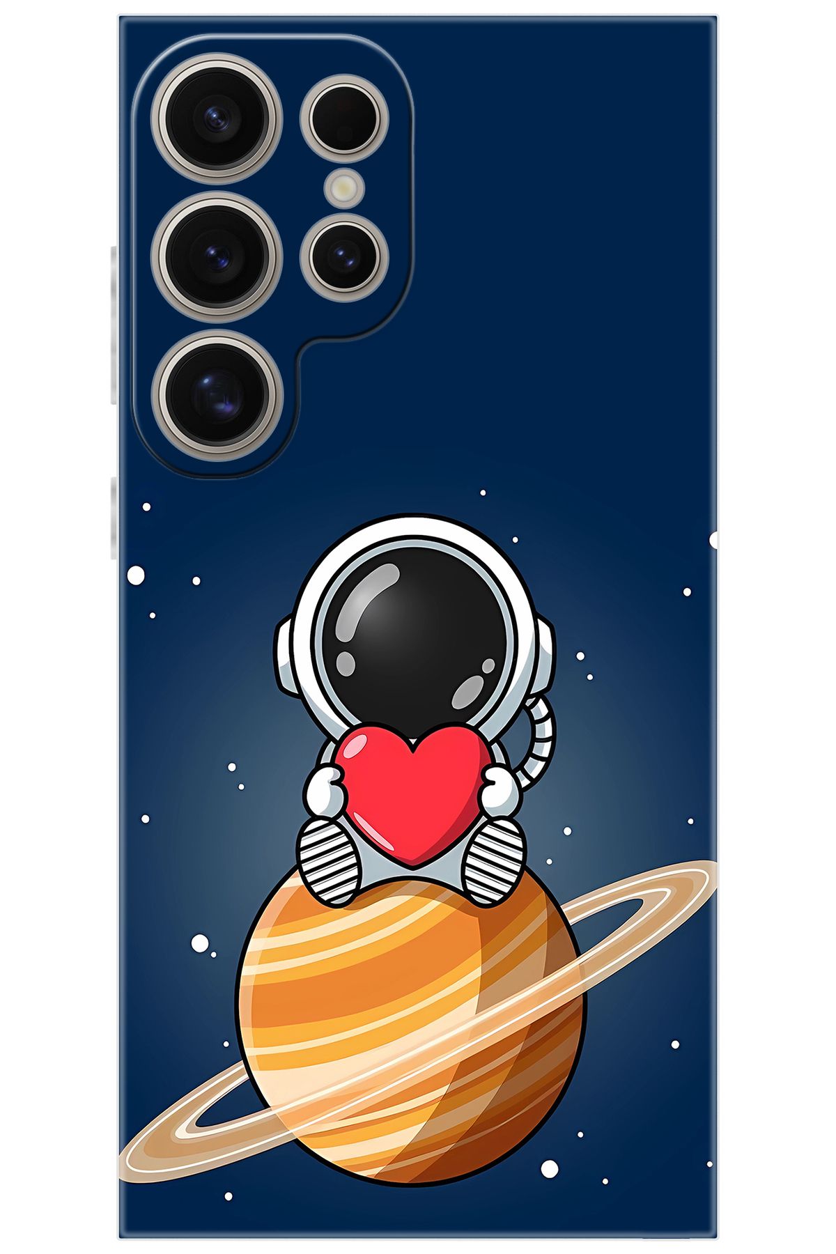 Ceppare Samsung Galaxy S24 ULTRA (SM-S928B) Uyumlu Kılıf Desen Baskılı Silikon Astronot STK:697 CP-G12svqF