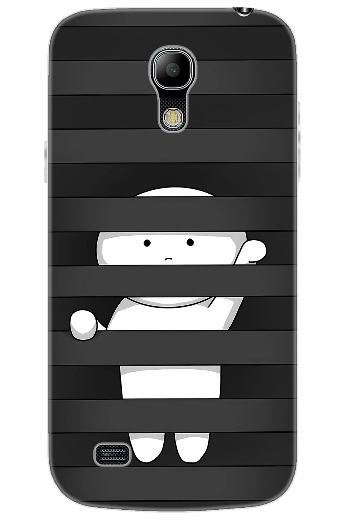 Ceppare Samsung Galaxy S4 Mini (GT-I9190) Uyumlu Kılıf Desenli Silikon Saklanan Karakter STK:665 CP-Eq0Aljj