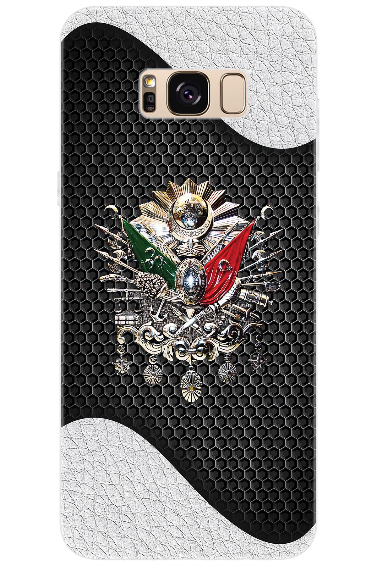 Ceppare Samsung Galaxy S8 PLUS (SM-G955F) Uyumlu Kılıf Silikon Osmanlı Tuğra Tasarım STK:415 CP-UQdbeUV