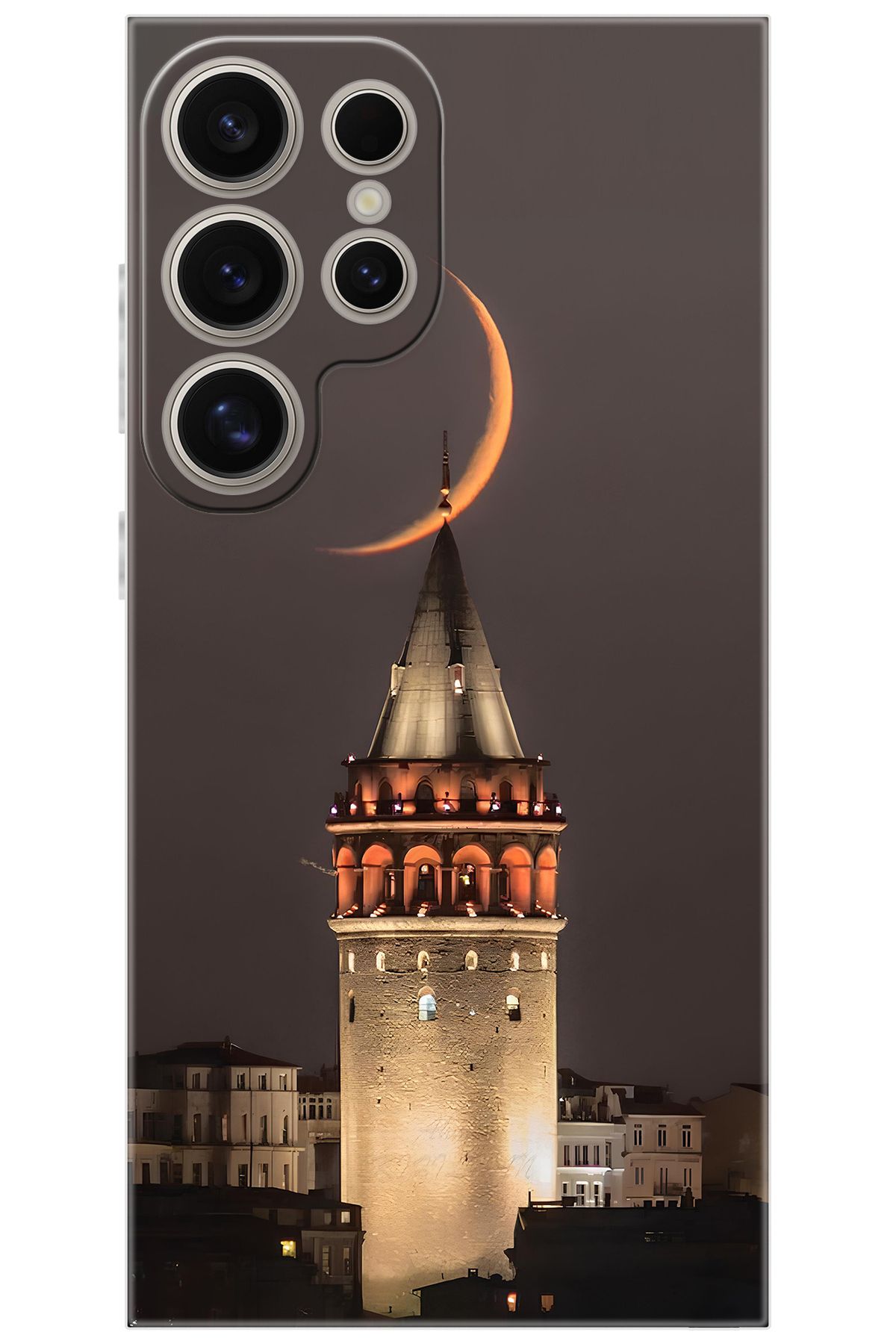 Ceppare Samsung Galaxy S24 ULTRA (SM-S928B) Uyumlu Kılıf Desen Baskı Silikon Galata Kulesi STK673 CP-rQMEZTO