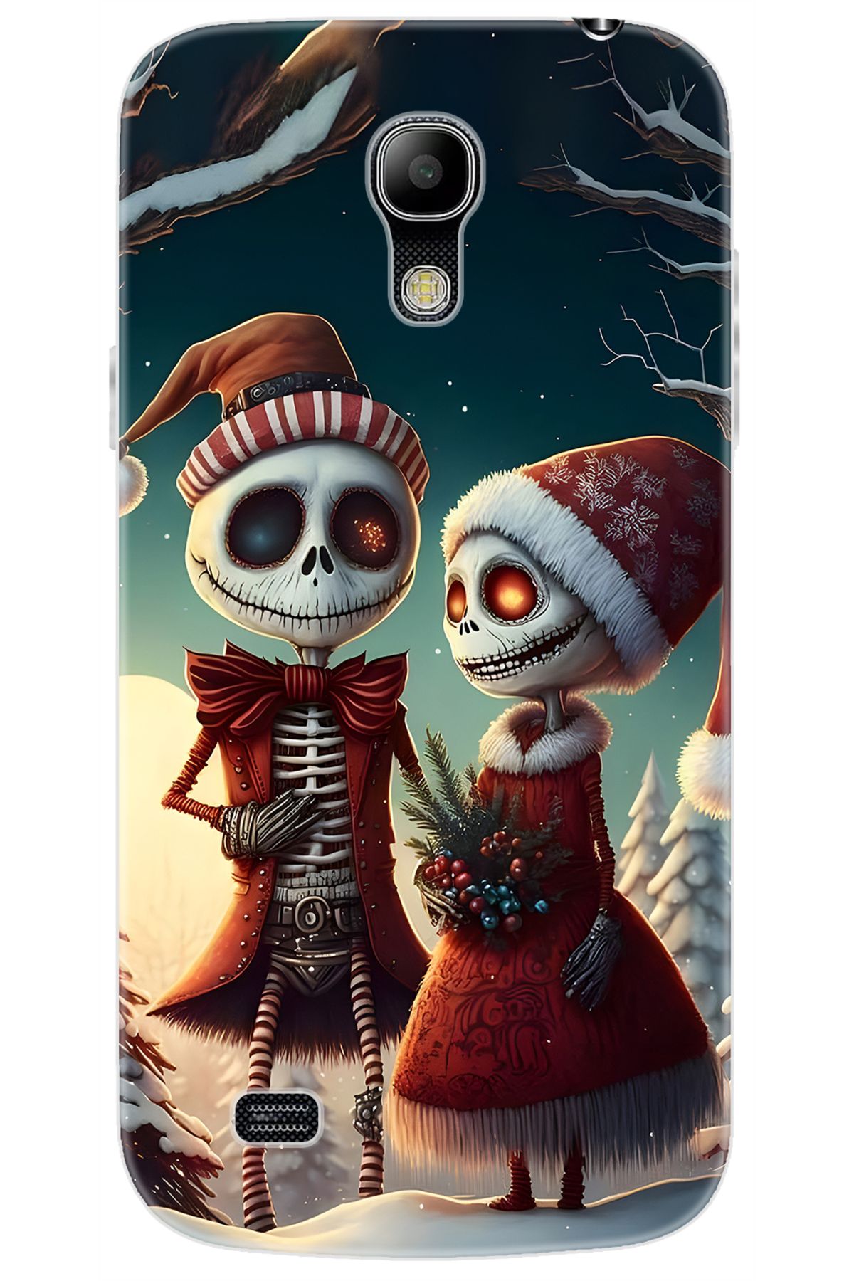 Ceppare Samsung Galaxy S4 Mini (GT-I9190) Uyumlu Kılıf Desenli Silikon İskelet Serisi STK:714 CP-cYldJQF