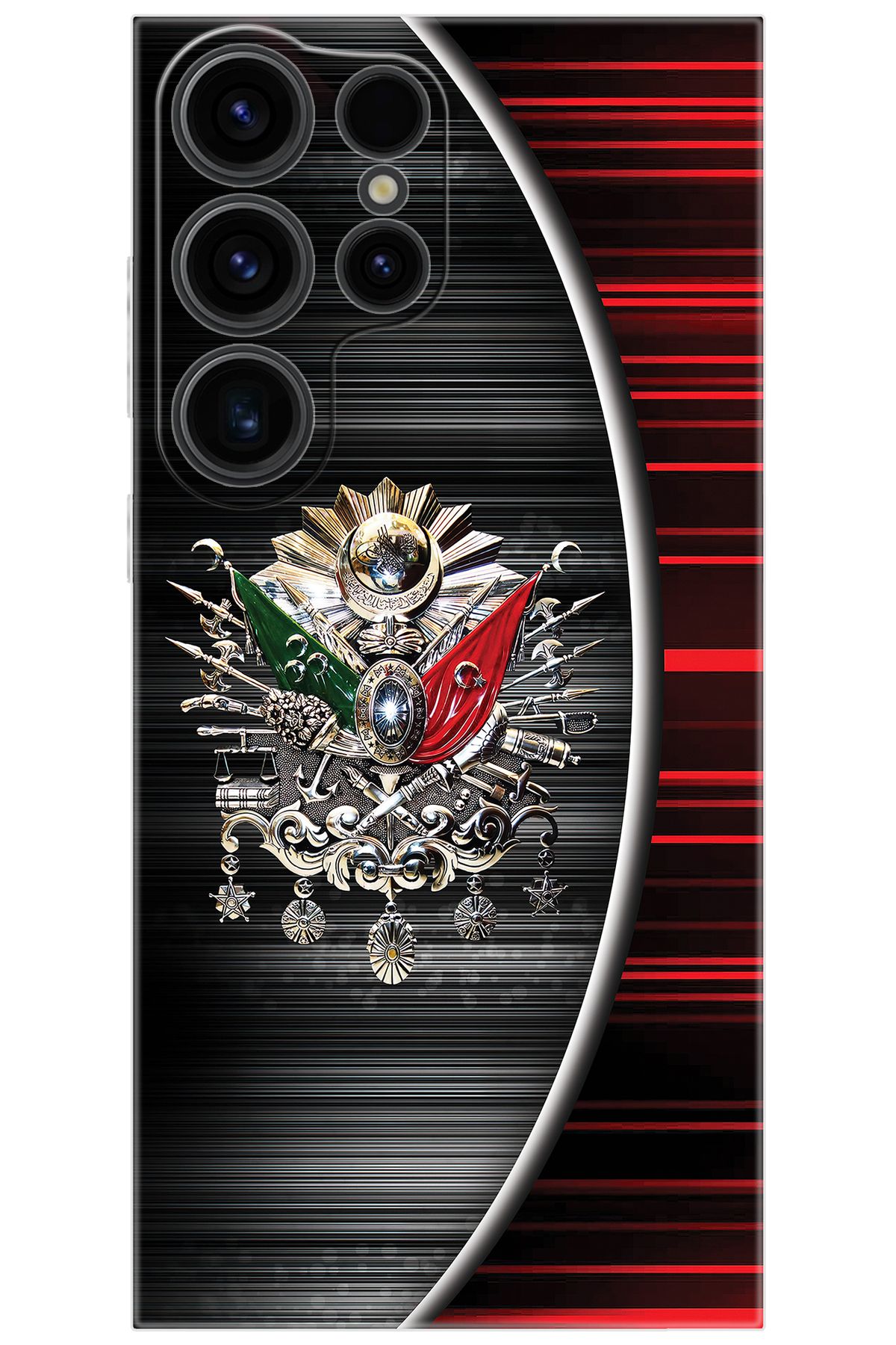 Ceppare Samsung Galaxy S23 ULTRA (SM-S918B) Uyumlu Kılıf Silikon Osmanlı Tuğra Tasarım STK:410 CP-xCvTMM2