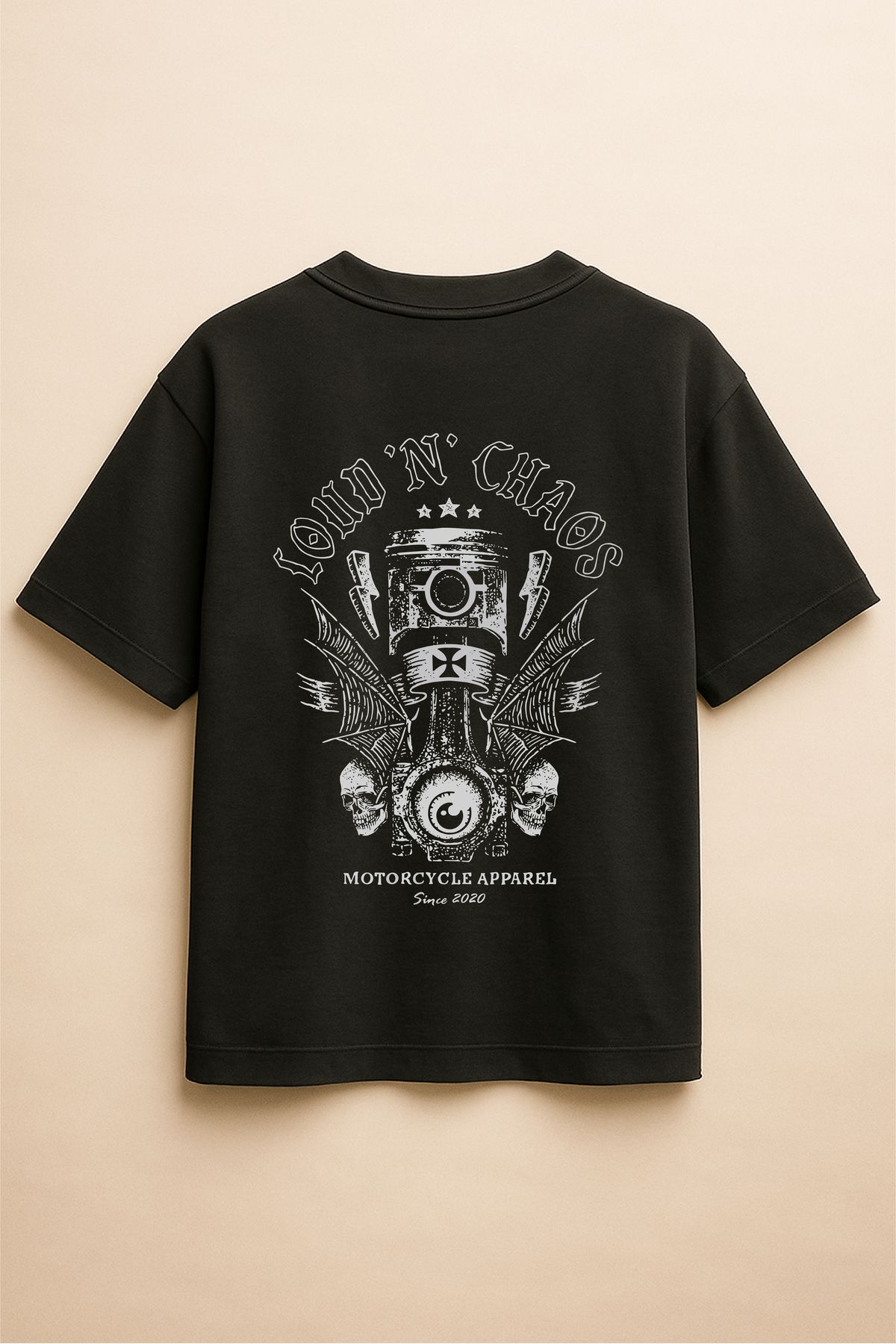 Altair Tr Siyah Renk Oversize Baskılı Unisex Tişört T-Shirt
