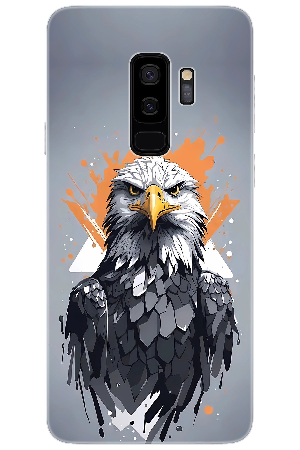 Ceppare Samsung Galaxy S9 PLUS (SM-G965F) Uyumlu Kılıf Desen Baskılı Silikon Kartal STK:639 CP-pjYDMMc