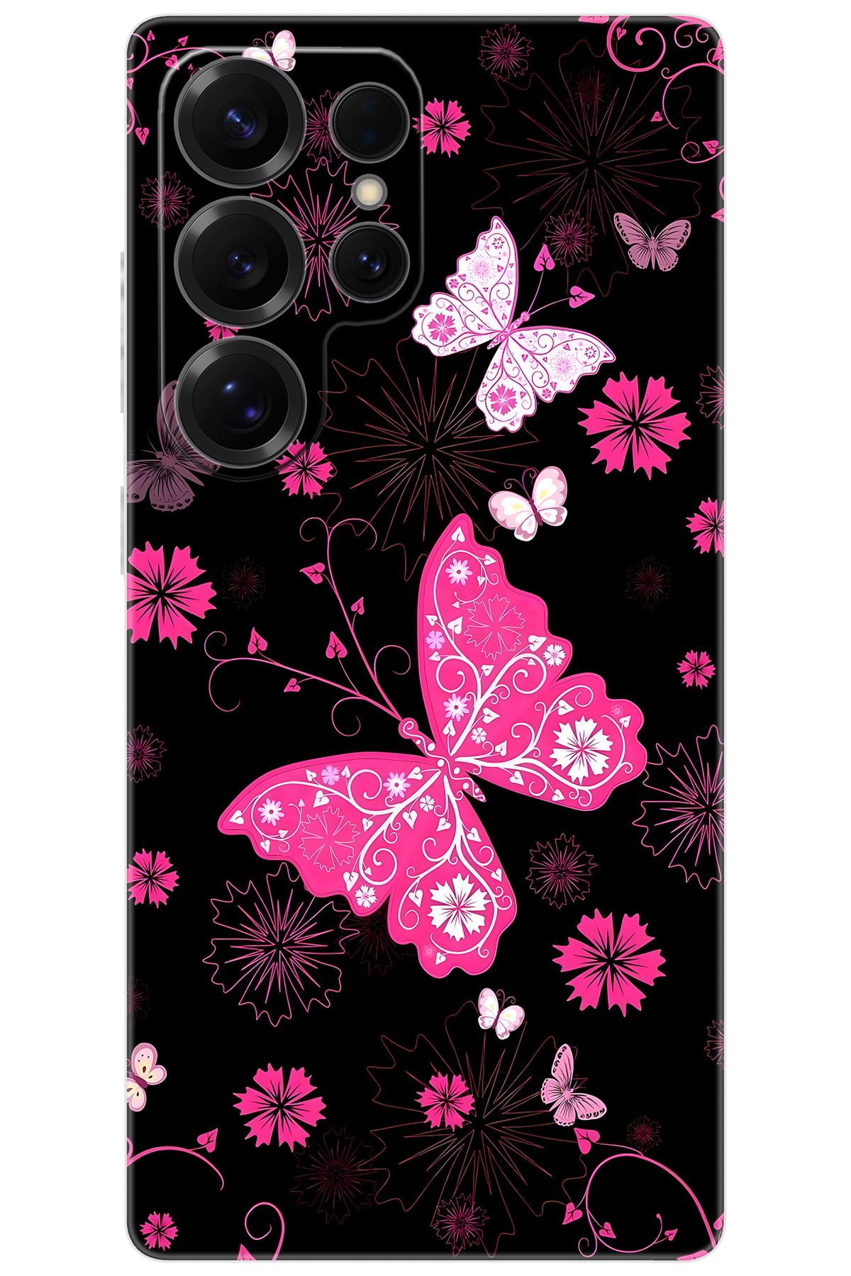 Ceppare Samsung Galaxy S25 ULTRA (SM-S938B) Uyumlu Kılıf Desen Baskılı Silikon Kelebekler STK:723 CP-qCuog6W