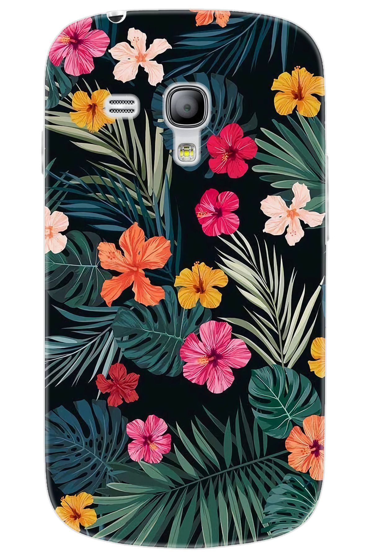 Ceppare Samsung Galaxy S3 Mini (GT-I8190) Uyumlu Kılıf Desen Baskılı Silikon Çiçekler STK:632 CP-O2iLUwh
