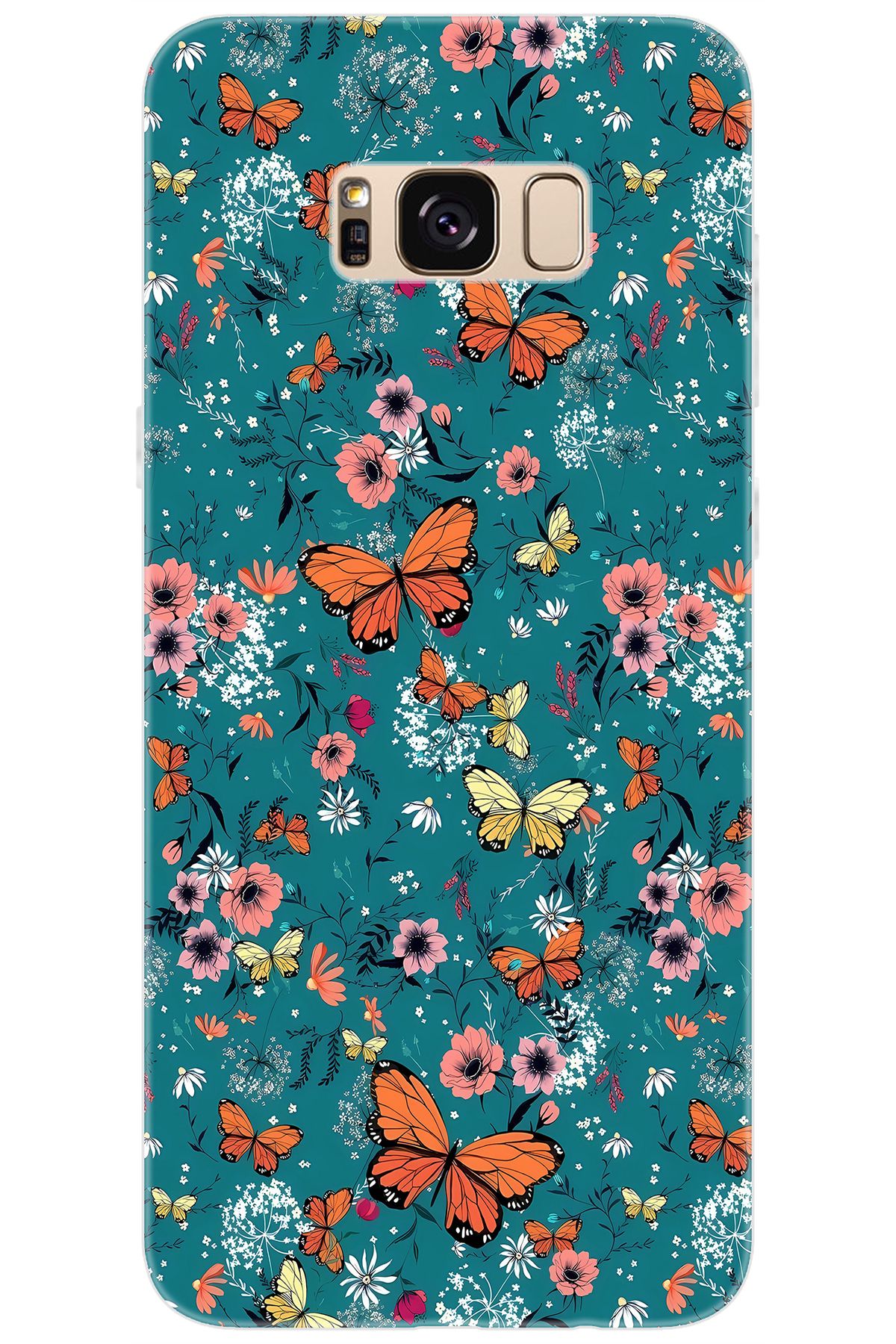 Ceppare Samsung Galaxy S8 PLUS (SM-G955F) Uyumlu Kılıf Desen Baskılı Silikon Kelebek STK:680 CP-6Vb0L3X