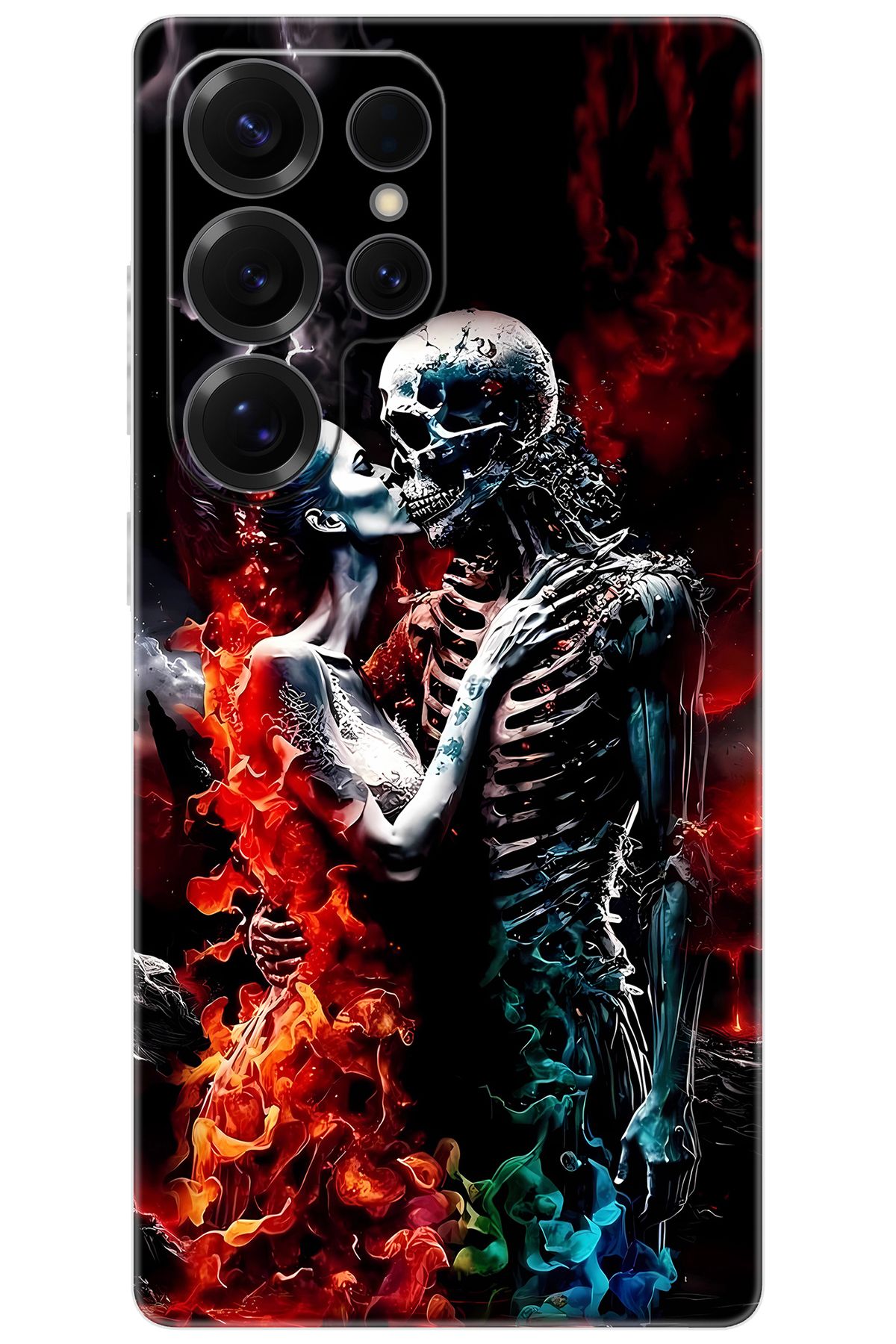 Ceppare Samsung Galaxy S25 ULTRA (SM-S938B) Uyumlu Kılıf Desenli Silikon İskelet Aşıklar STK:666 CP-gQP0N55