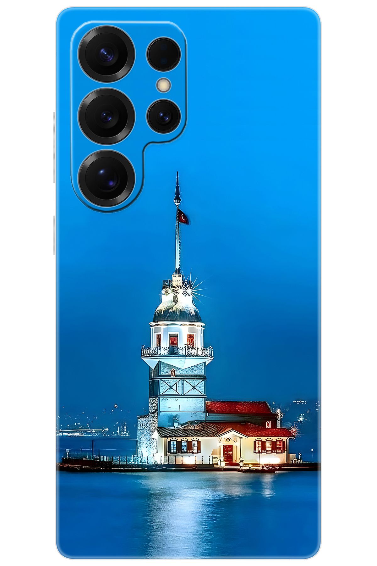 Ceppare Samsung Galaxy S25 ULTRA (SM-S938B) Uyumlu Kılıf Desen Baskılı Silikon Kız Kulesi STK:617 CP-tTyrd9Z