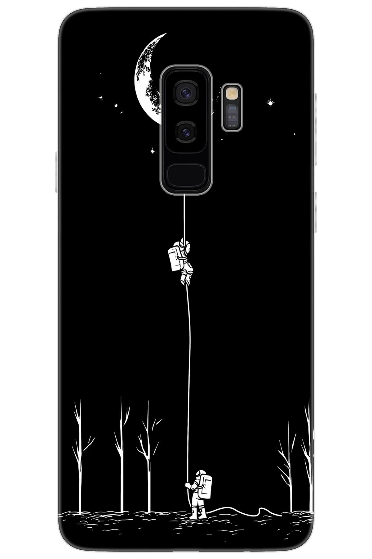 Ceppare Samsung Galaxy S9 PLUS (SM-G965F) Uyumlu Kılıf Desenli Silikon Astronot Serisi STK:1006 CP-YvXMzIz