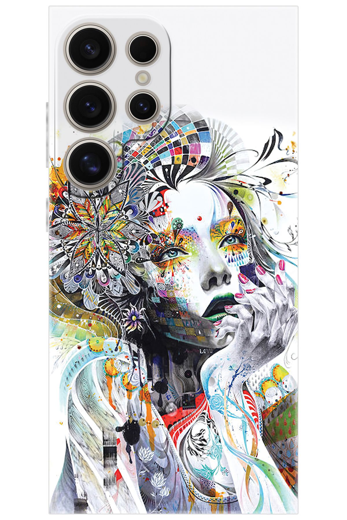 Ceppare Samsung Galaxy S24 ULTRA (SM-S928B) Uyumlu Kılıf Desen Silikon Düşünen Kız Tasarım STK574 CP-wWVGkFZ