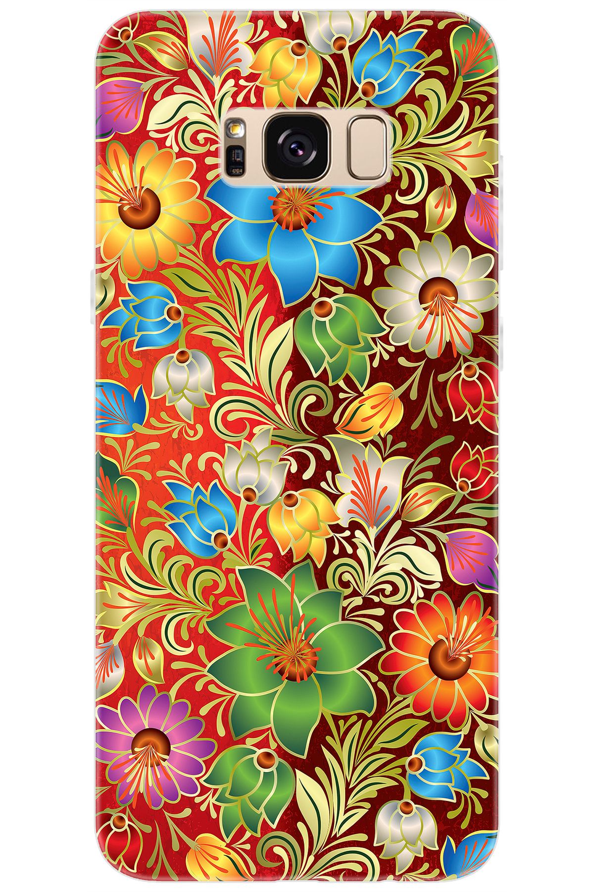 Ceppare Samsung Galaxy S8 PLUS (SM-G955F) Uyumlu Kılıf Desenli Silikon Çiçekler Serisi STK:532 CP-IwcOgH4
