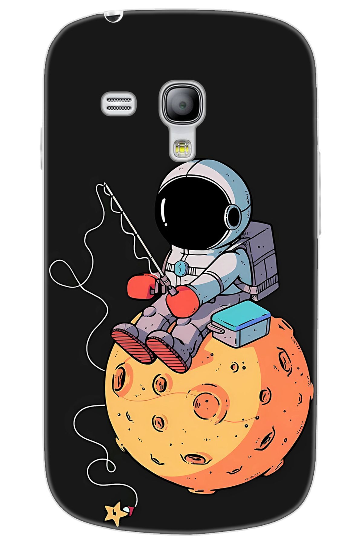 Ceppare Samsung Galaxy S3 Mini (GT-I8190) Uyumlu Kılıf Desen Baskılı Silikon Astronot STK:640 CP-yCMj6mR