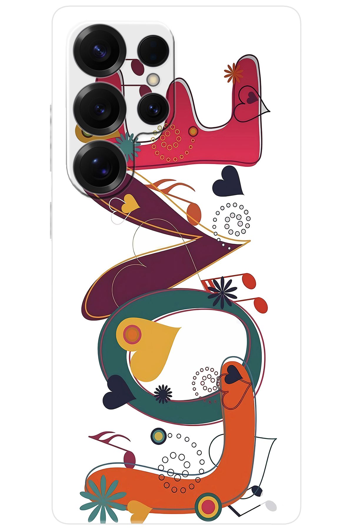 Ceppare Samsung Galaxy S25 ULTRA (SM-S938B) Uyumlu Kılıf Desen Baskılı Silikon LOVE STK:621 CP-gFn6PEf