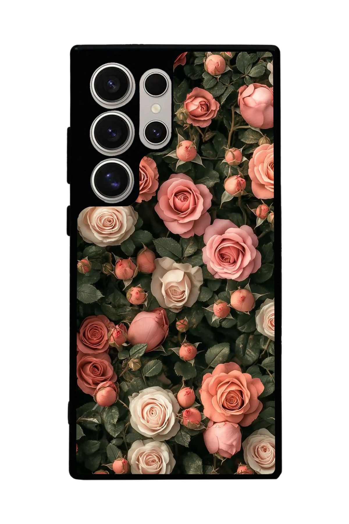 BGAKSESUAR Samsung Galaxy S22 Ultra Uyumlu Mat Siyah Kılıf – Yumuşak Silikon, Koruyucu, Şok Emici Kapak