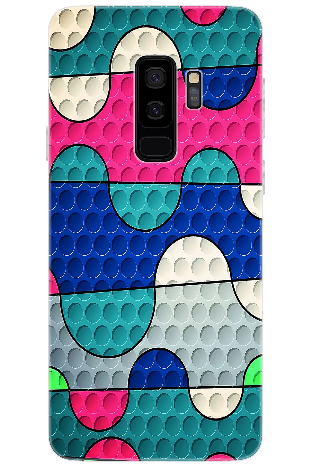 Ceppare Samsung Galaxy S9 PLUS (SM-G965F) Uyumlu Kılıf Desen Baskı Silikon Renk Dalgası STK:629 CP-VSMWasN