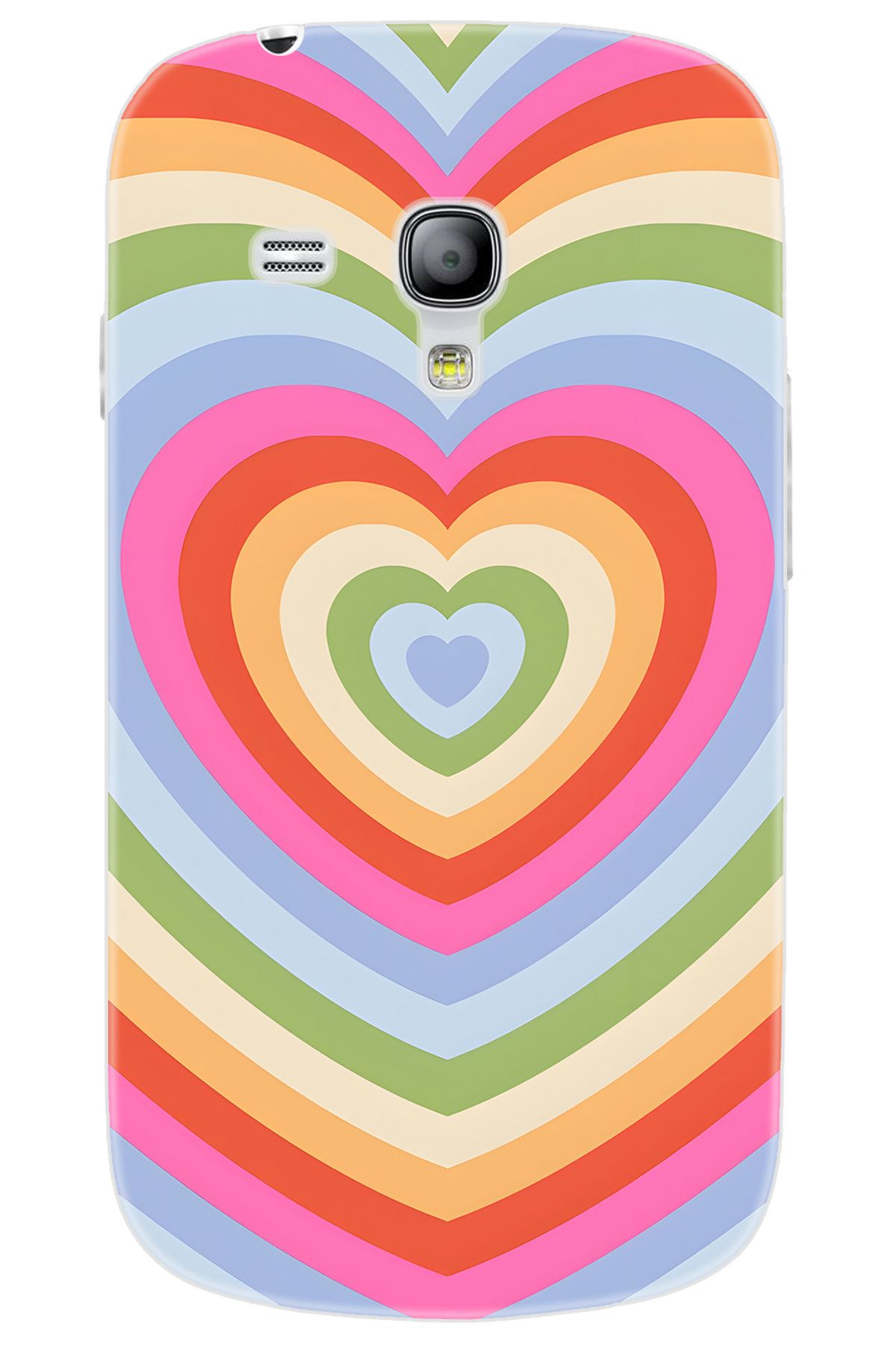 Ceppare Samsung Galaxy S3 Mini (GT-I8190) Uyumlu Kılıf Desenli Silikon Renkli Kalpler STK:1019 CP-uAvT5Hd