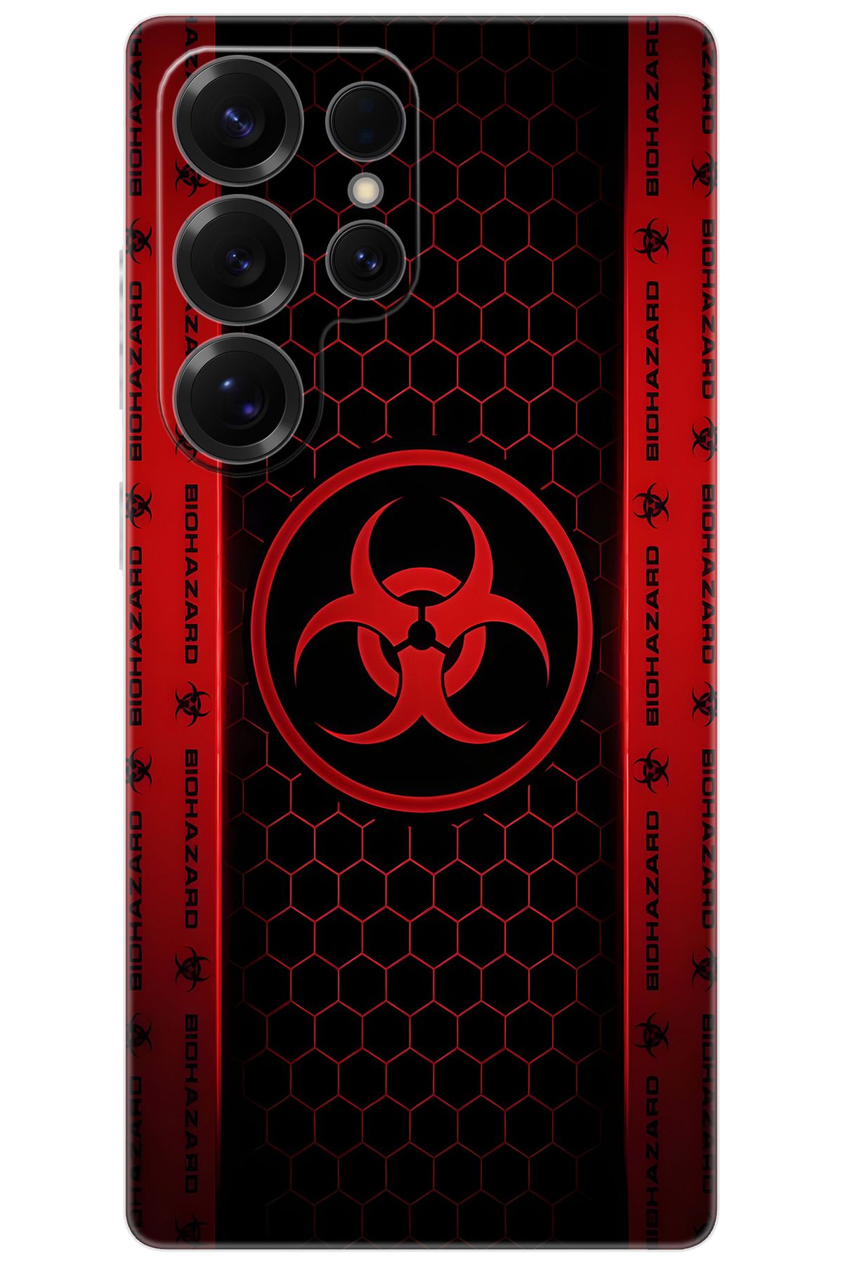 Ceppare Samsung Galaxy S25 ULTRA (SM-S938B) Uyumlu Kılıf Desen Baskılı Silikon Biohazard STK:754 CP-SV780aX