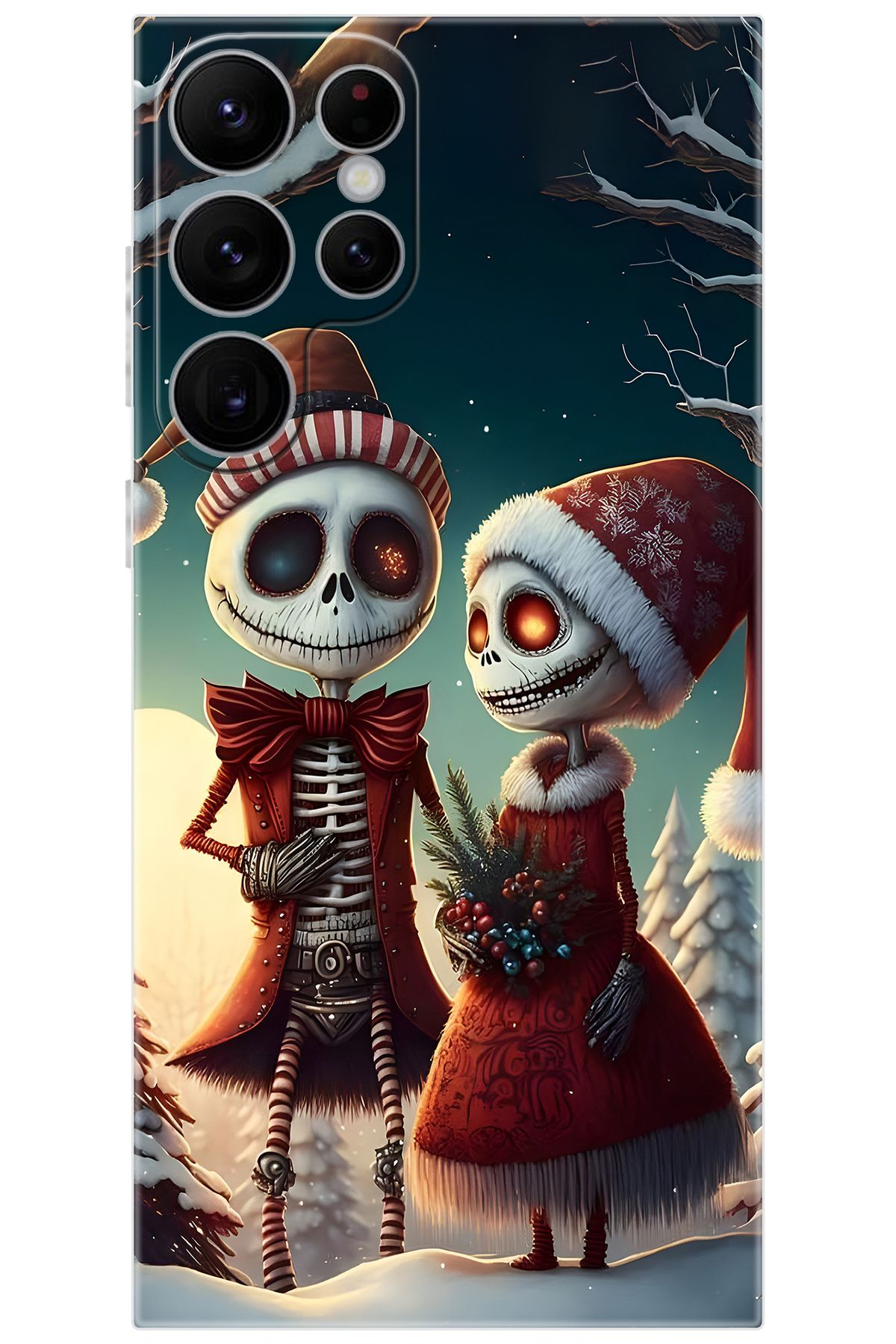 Ceppare Samsung Galaxy S22 ULTRA (SM-S908E) Uyumlu Kılıf Desenli Silikon İskelet Serisi STK:714 CP-Xmlt6ON
