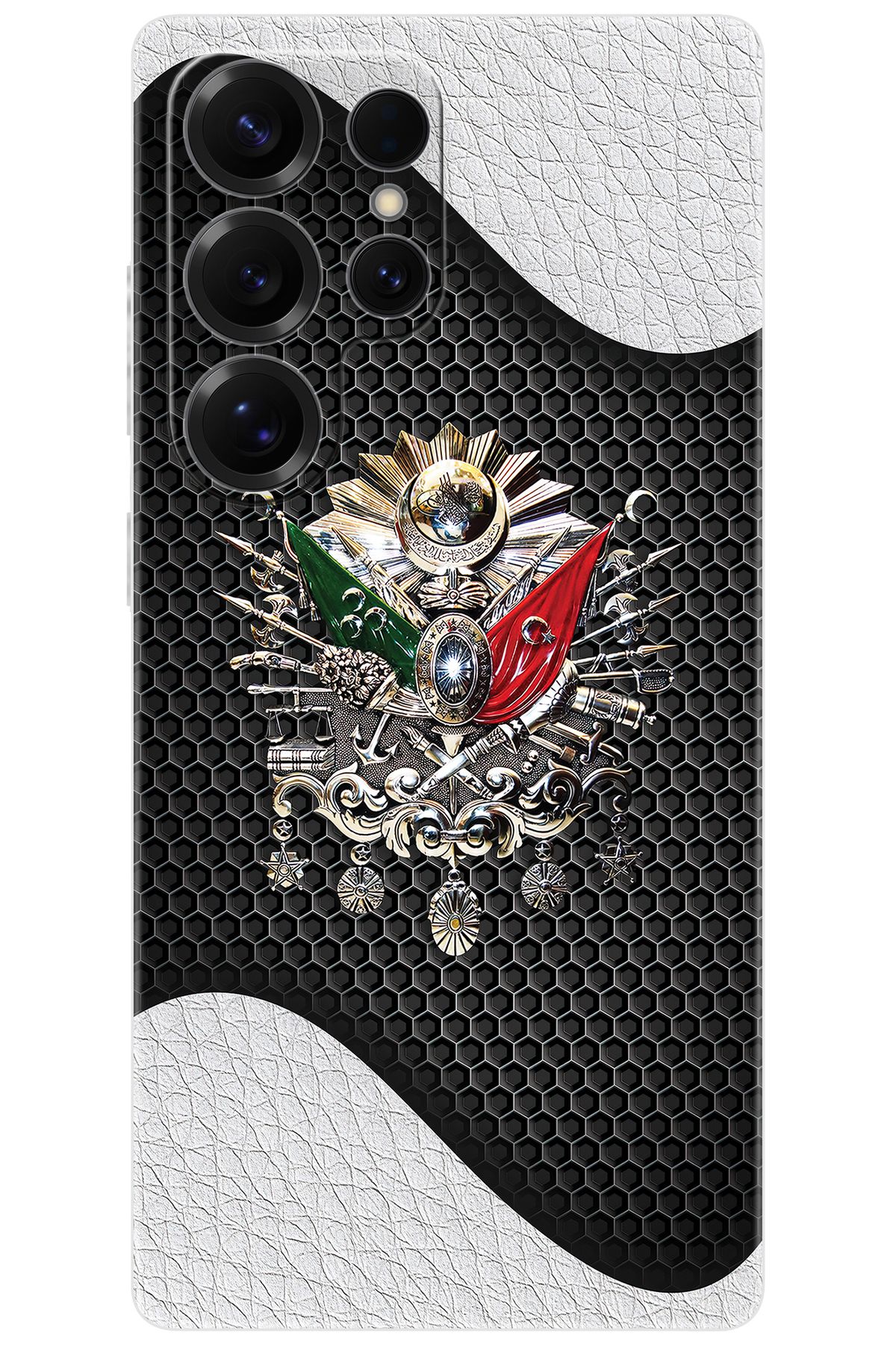 Ceppare Samsung Galaxy S25 ULTRA (SM-S938B) Uyumlu Kılıf Silikon Osmanlı Tuğra Tasarım STK:415 CP-yduUSor